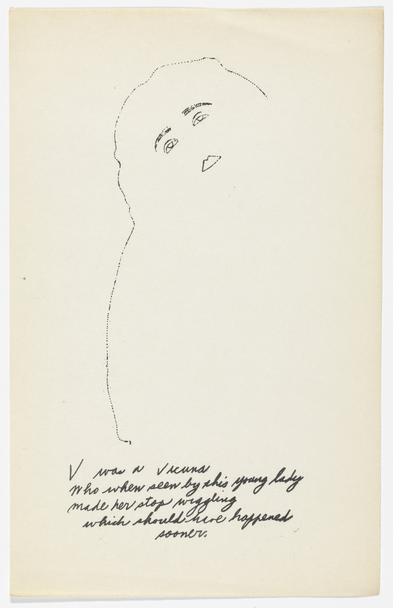 Andy Warhol, Ralph Thomas Ward (Corkie). Untitled from A is an Alphabet