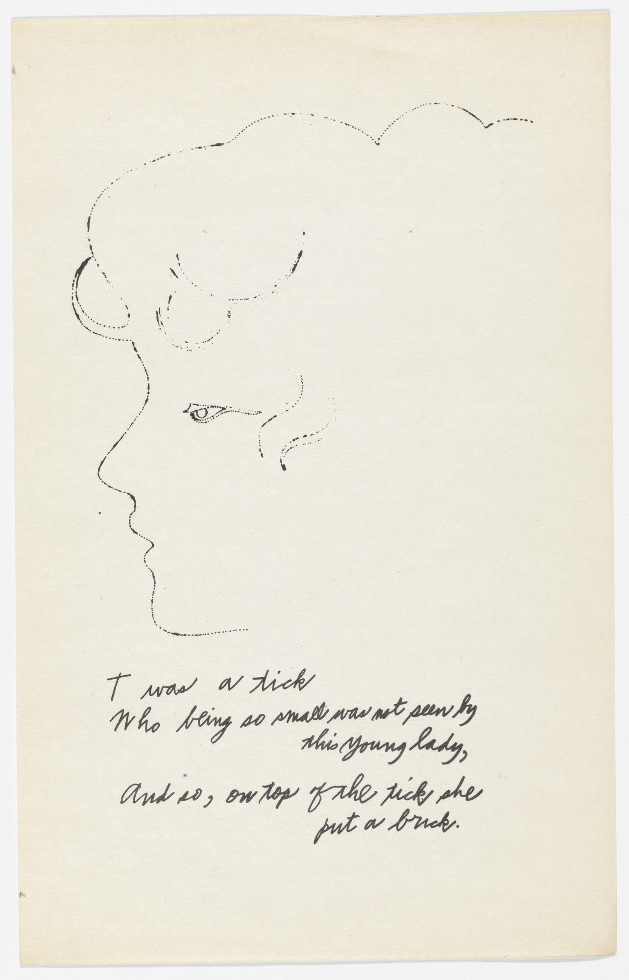 Andy Warhol, Ralph Thomas Ward (Corkie). Untitled from A is an Alphabet