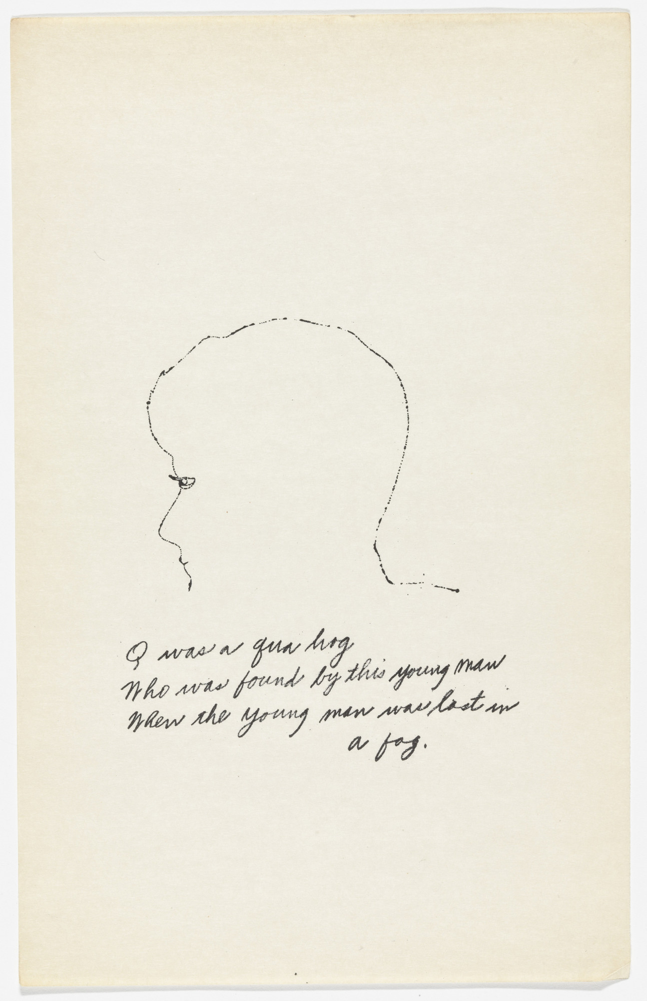 Andy Warhol, Ralph Thomas Ward (Corkie). Untitled from A is an Alphabet