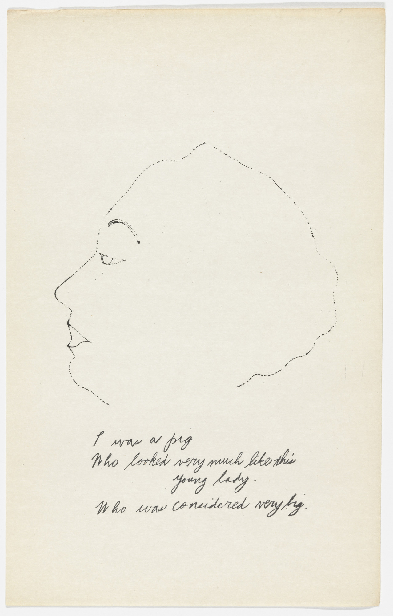 Andy Warhol, Ralph Thomas Ward (Corkie). Untitled from A is an Alphabet