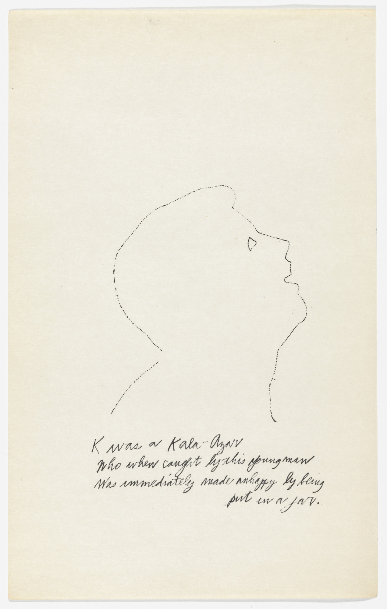 Andy Warhol, Ralph Thomas Ward (Corkie). Untitled from A is an Alphabet