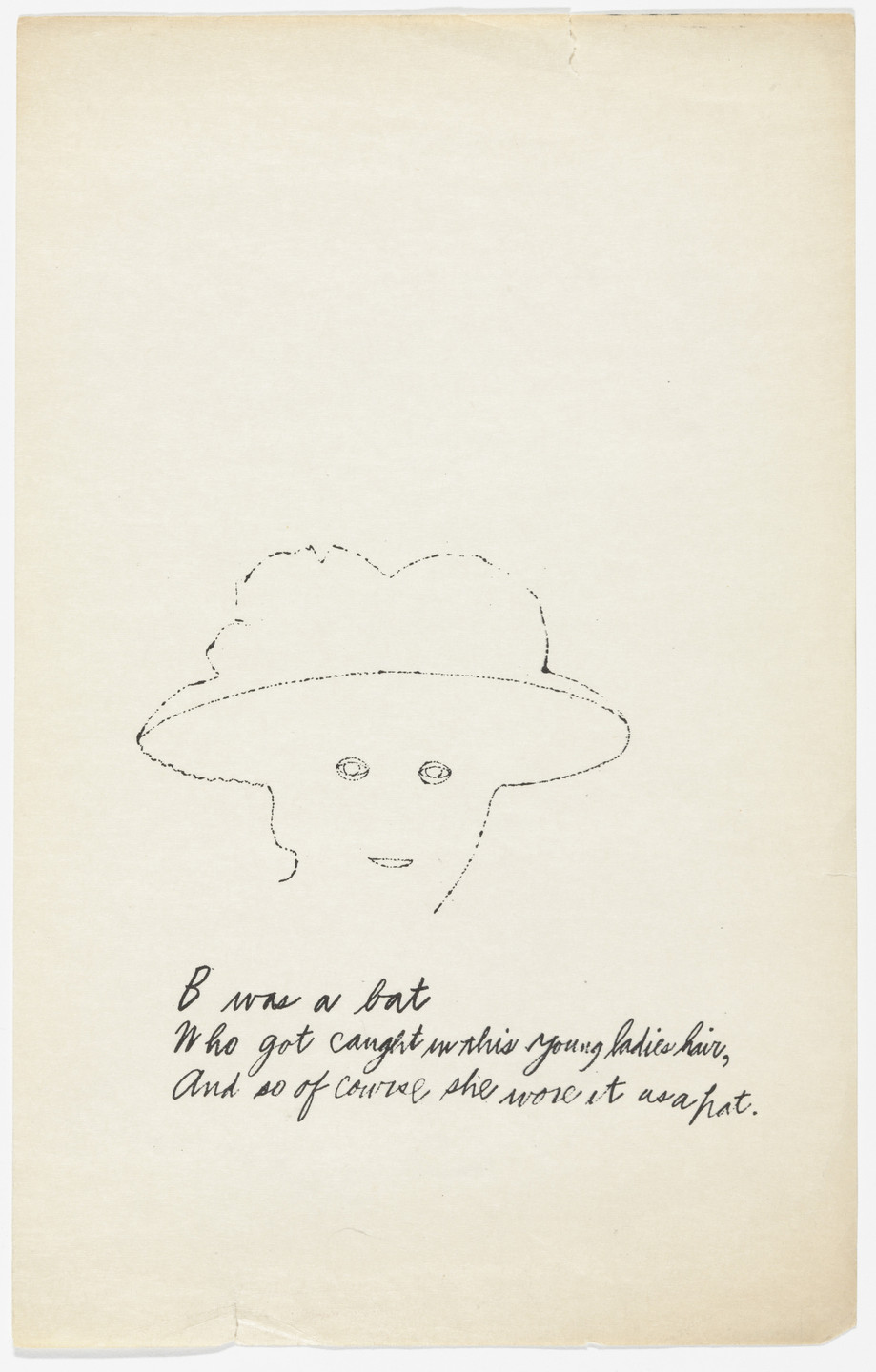 Andy Warhol, Ralph Thomas Ward (Corkie). Untitled from A is an Alphabet. 1953