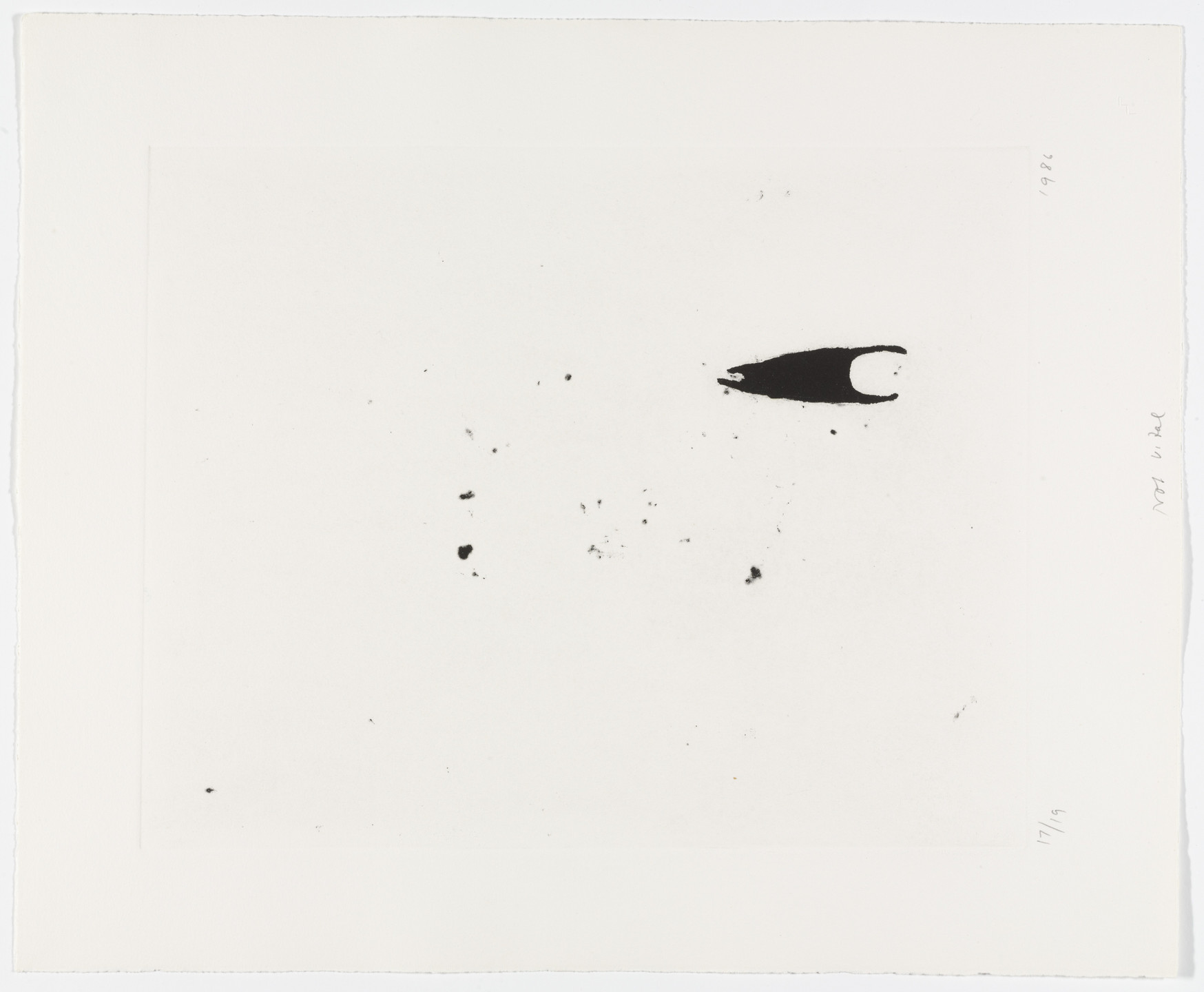 Not Vital. Untitled from the portfolio Notes. 1986