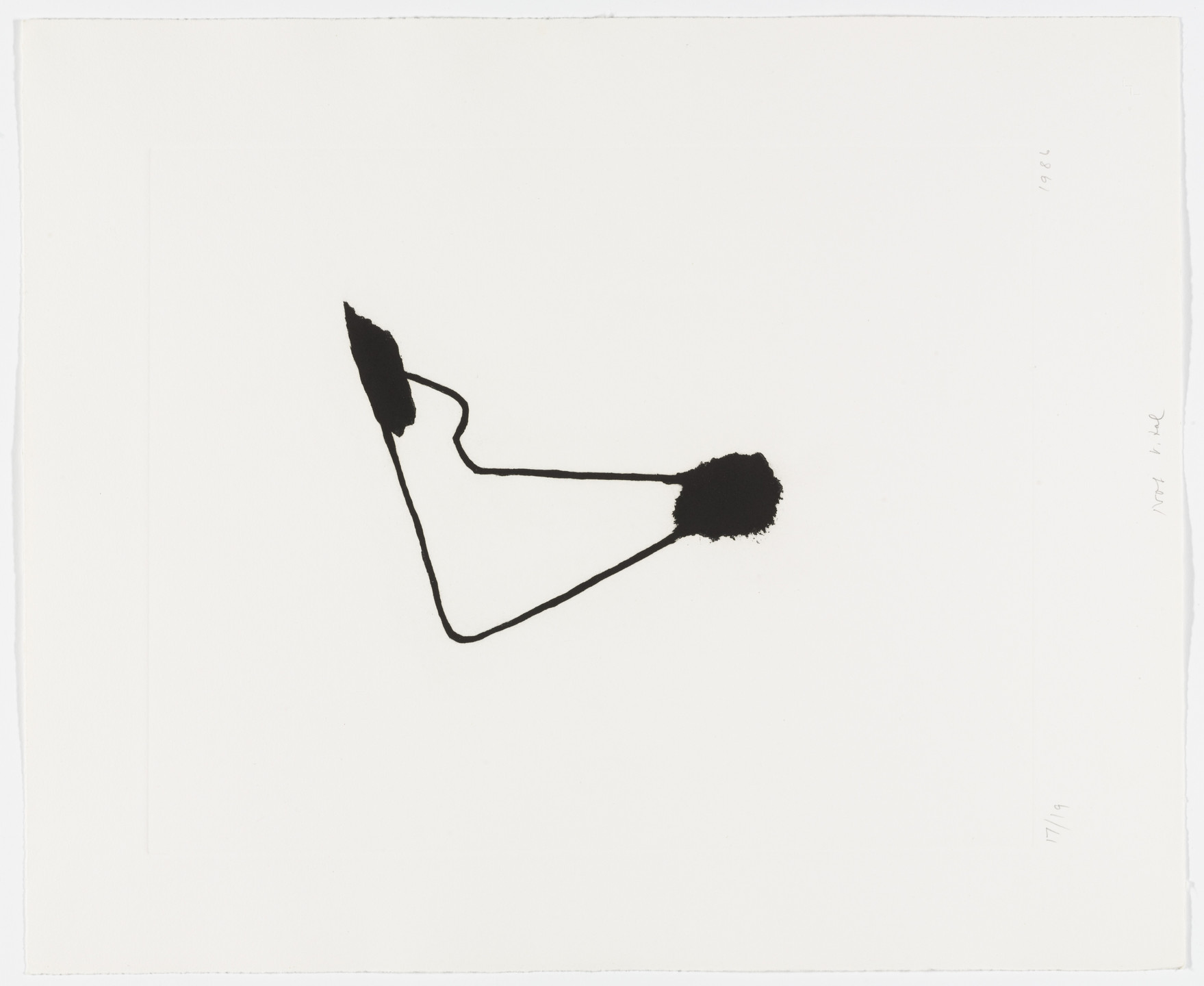 Not Vital. Untitled from the portfolio Notes. 1986