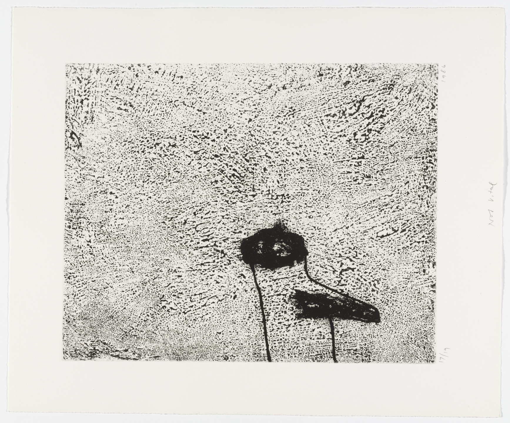 Not Vital. Untitled from the portfolio Notes. 1986