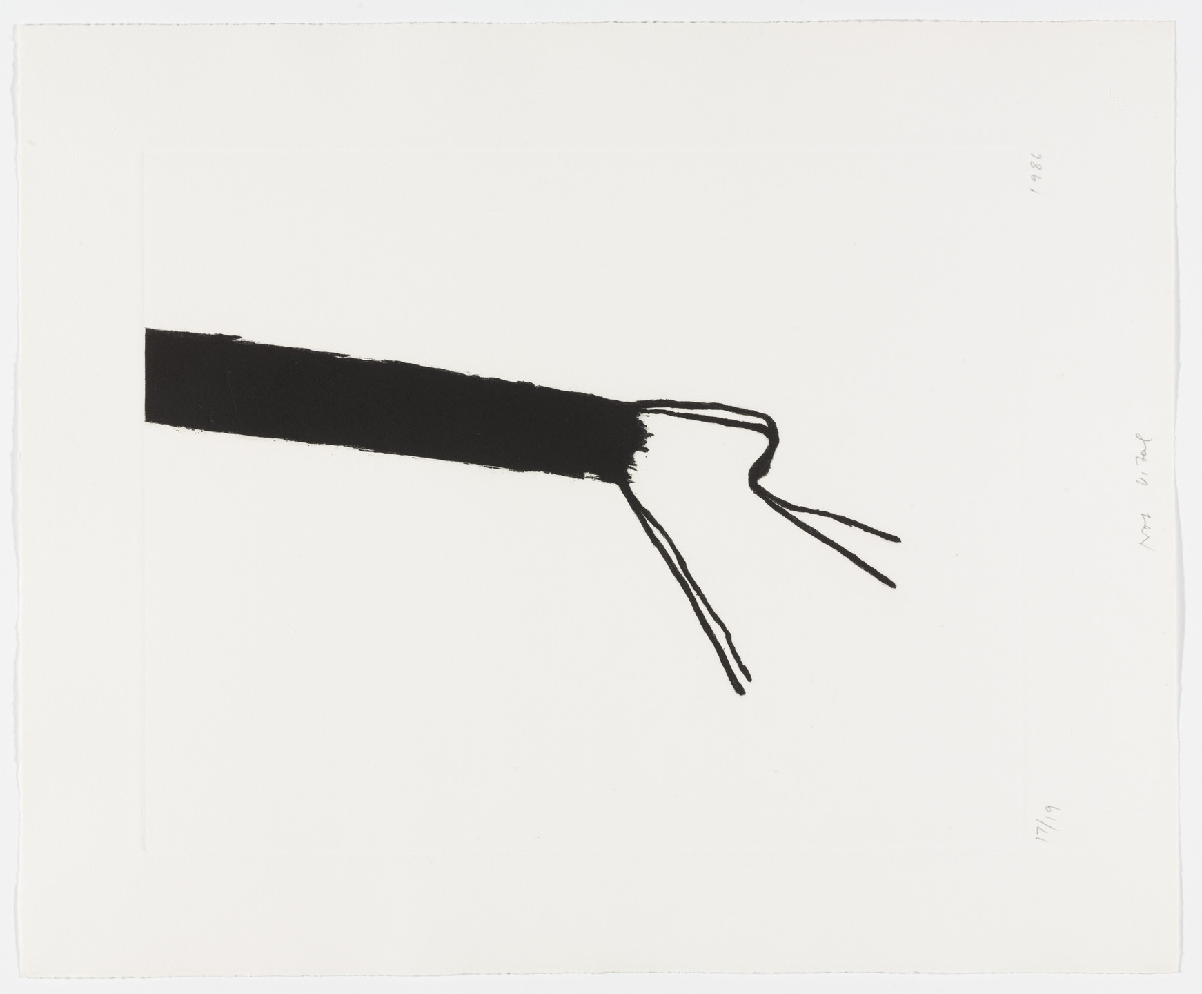 Not Vital. Untitled from the portfolio Notes. 1986