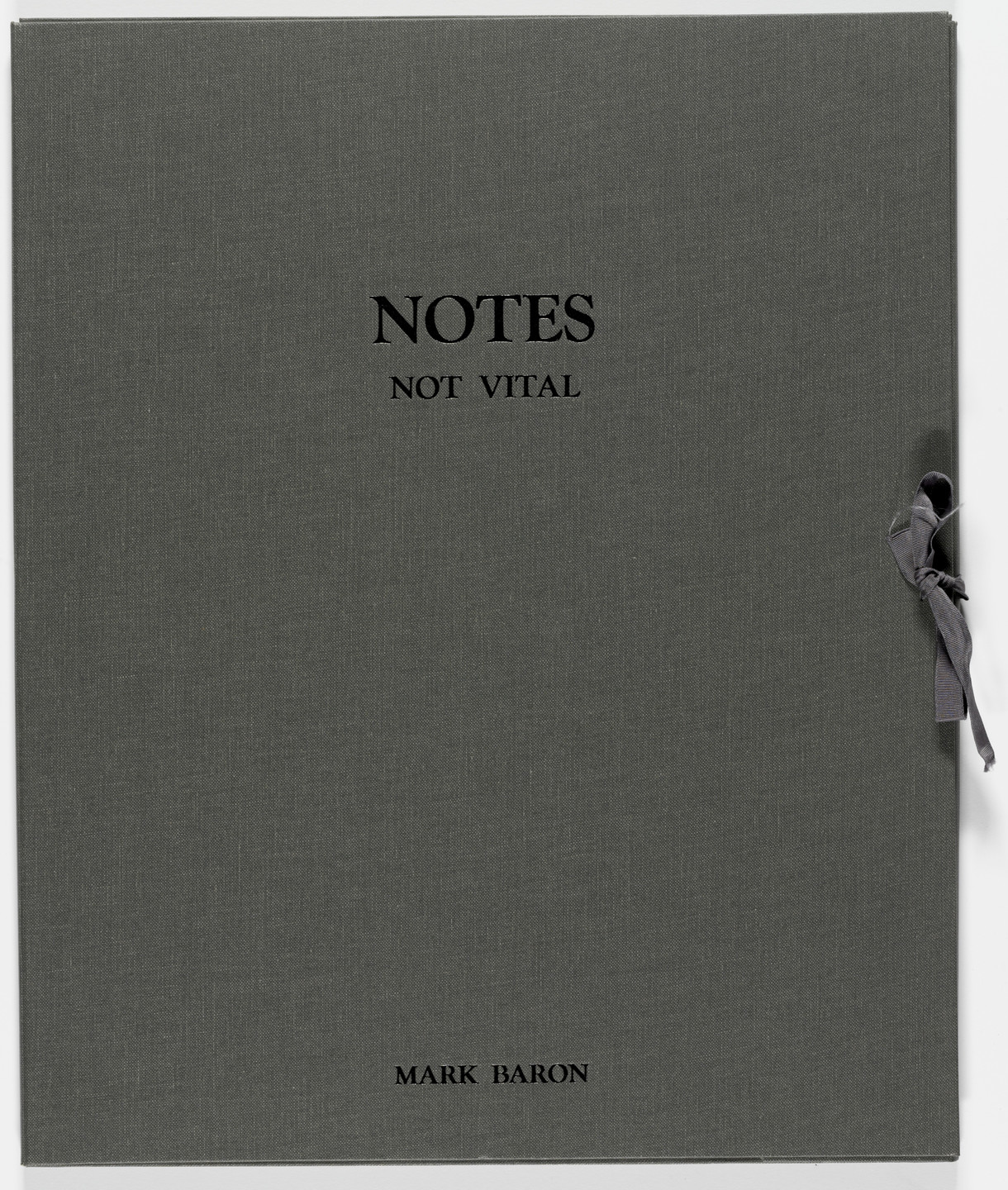 Not Vital. Notes. 1986