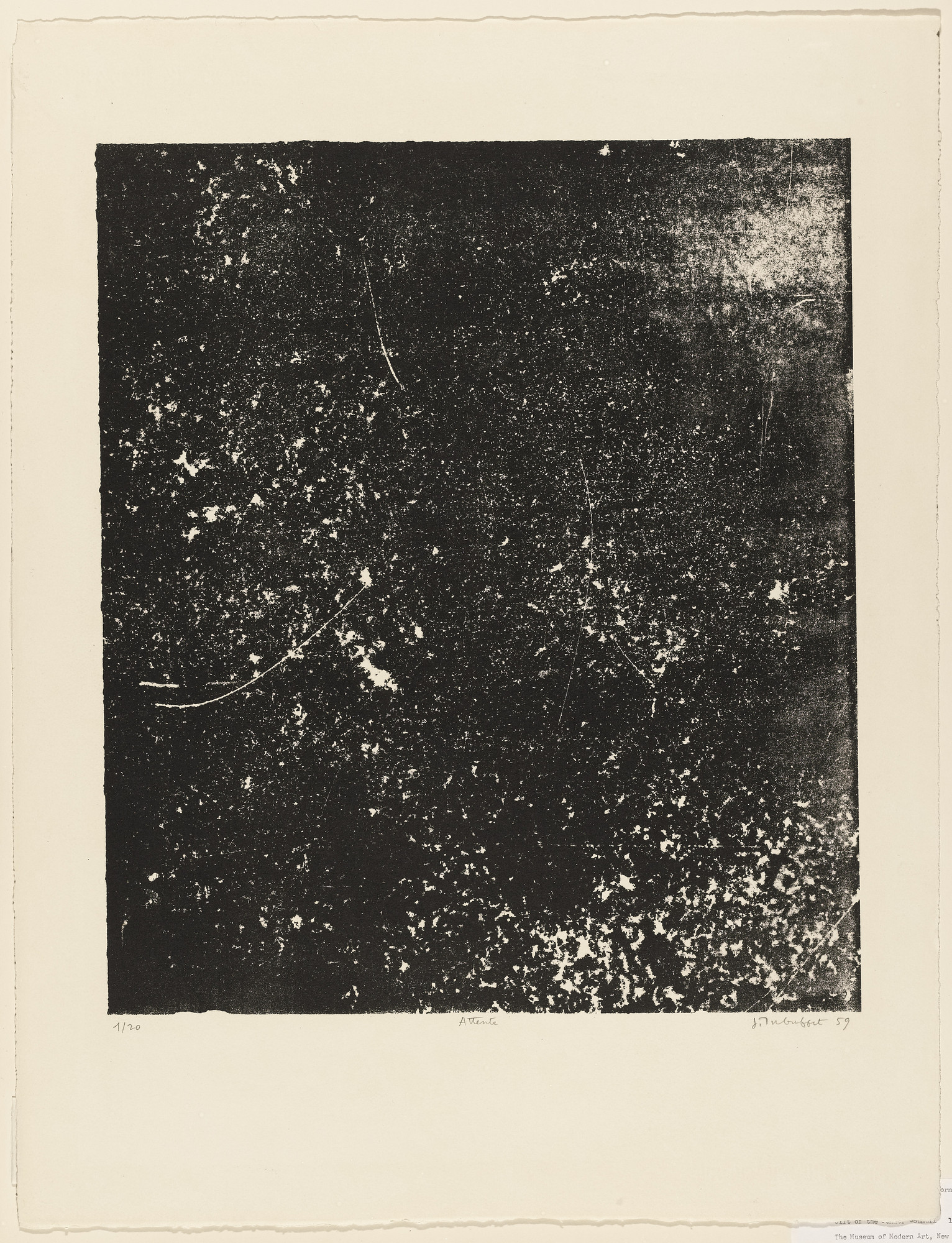 Jean Dubuffet. Waiting ( Attente )