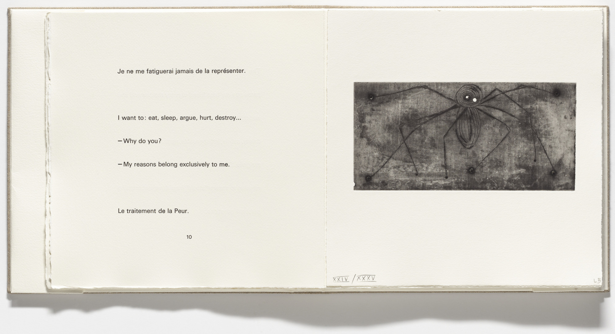 Louise Bourgeois. Untitled, plate 2 of 9, from the illustrated book, Ode à Ma Mère