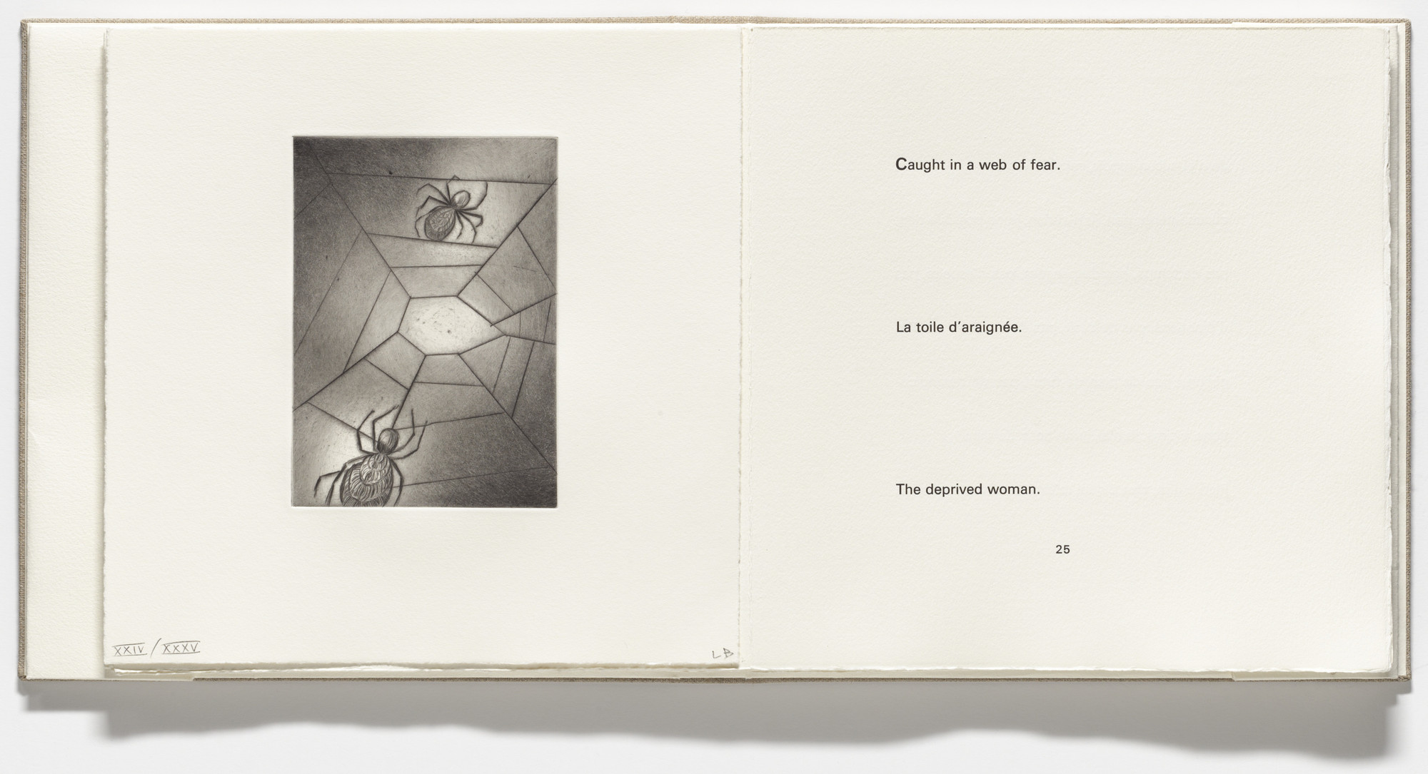 Louise Bourgeois. Untitled, plate 4 of 9, from the illustrated book, Ode à Ma Mère