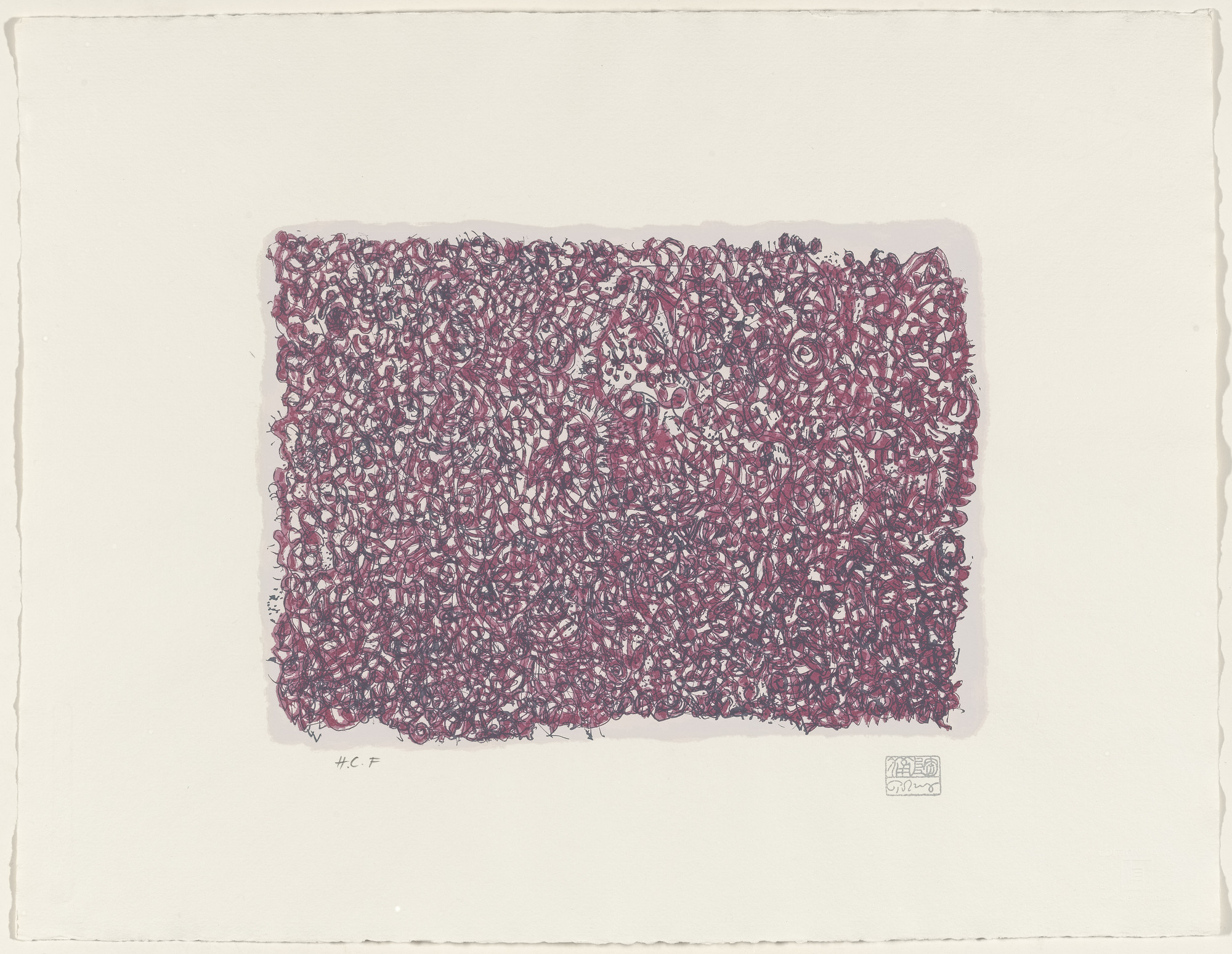 Mark Tobey. Song for a Listener , plate II from Meanders