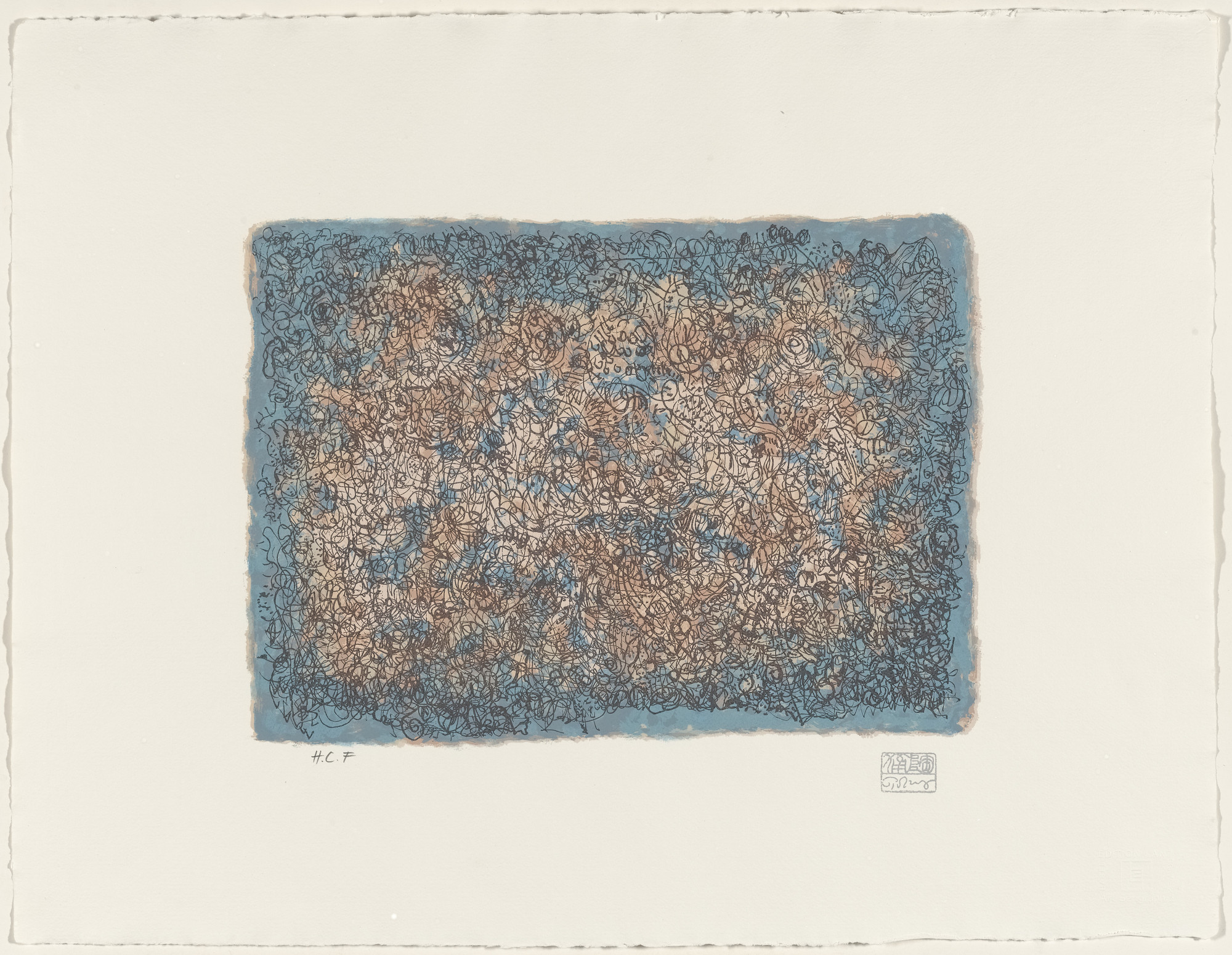 Mark Tobey. Faraway Island , plate V from Meanders