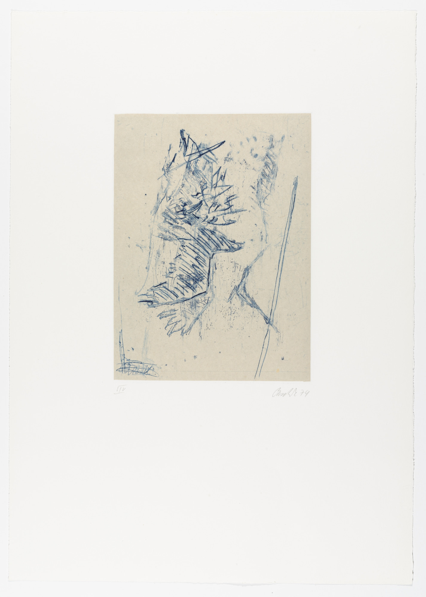 Georg Baselitz. Untitled from Eagle ( Adler )