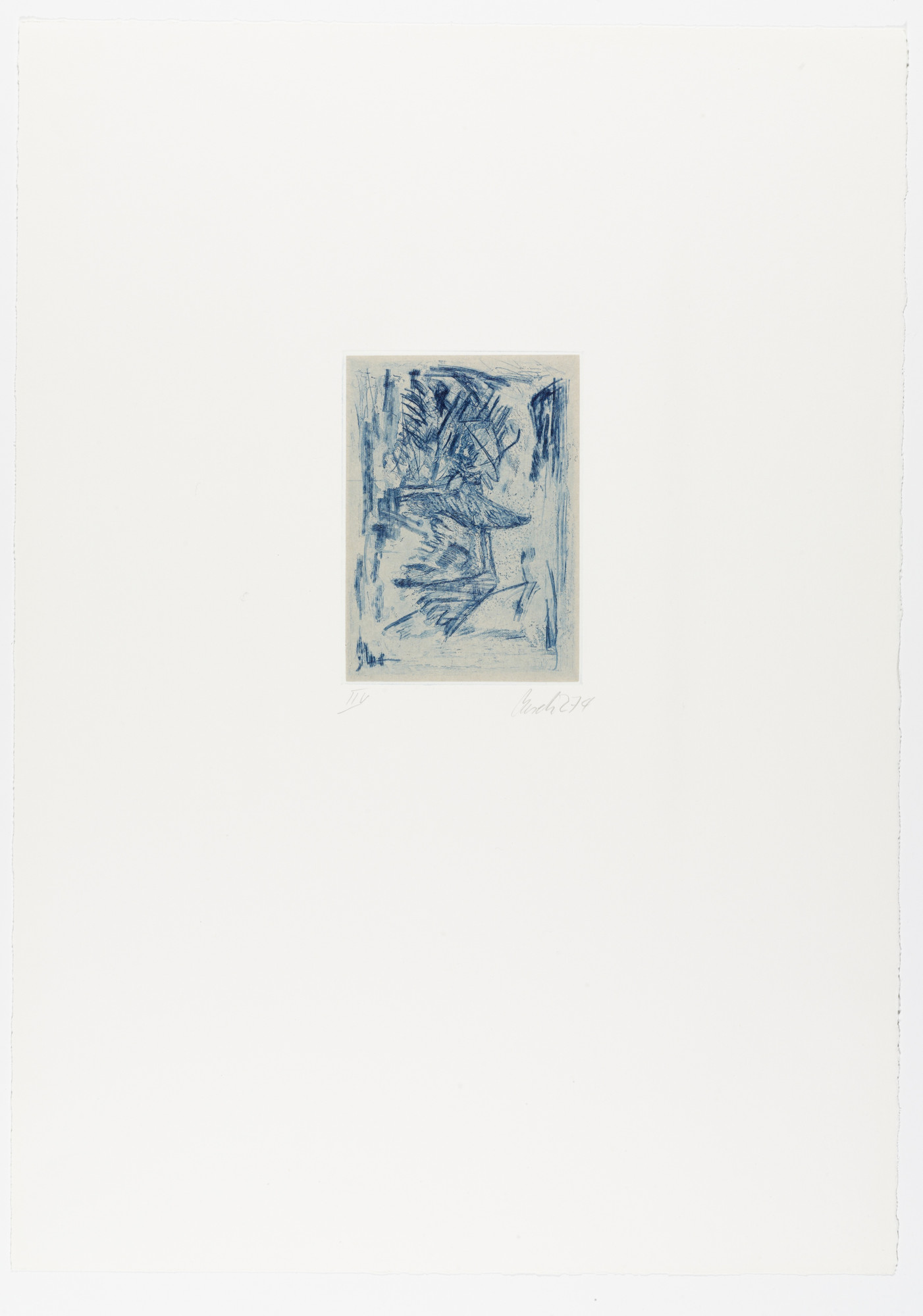Georg Baselitz. Untitled from Eagle ( Adler )