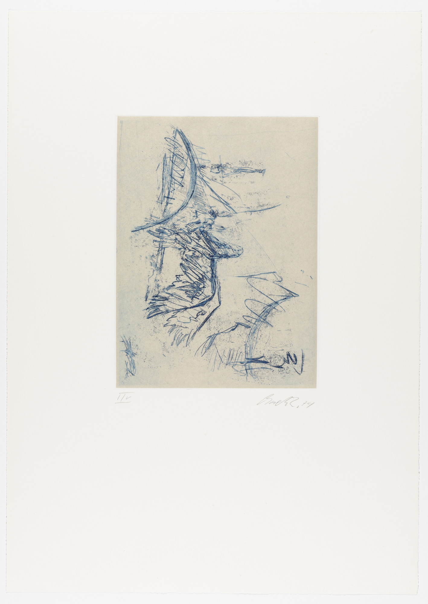 Georg Baselitz. Untitled from Eagle ( Adler )