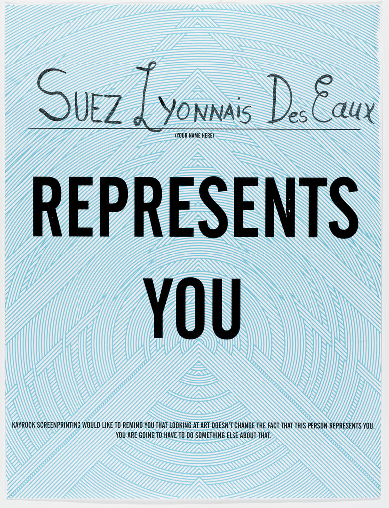 "Suez Lyonnais Des Eaux Represents You"