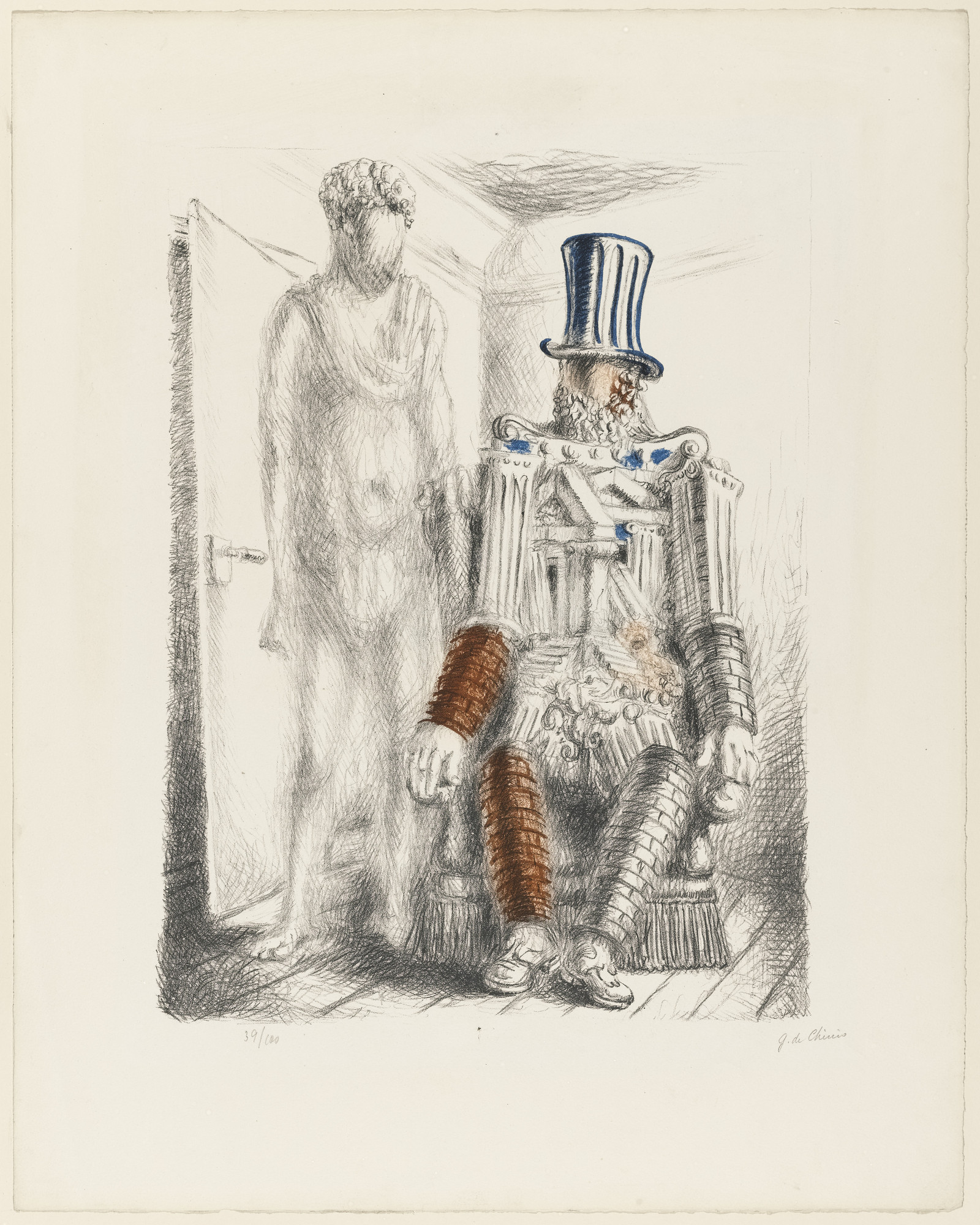 Giorgio de Chirico. The Return of the Prodigal Son I (Il Ritorno del Figliol Prodigo I) from Metamorphosis