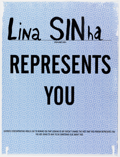 "Lina Sinha Represents You"