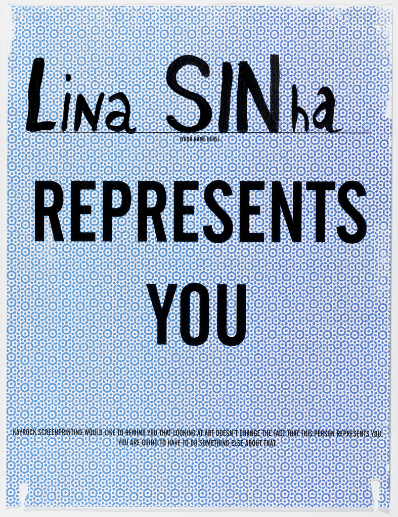 "Lina Sinha Represents You"