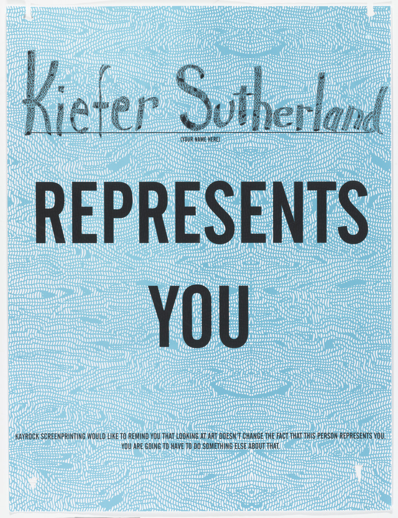 "Kiefer Sutherland Represents You"