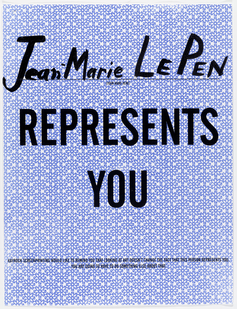 "Jean-Marie Le Pen Represents You"
