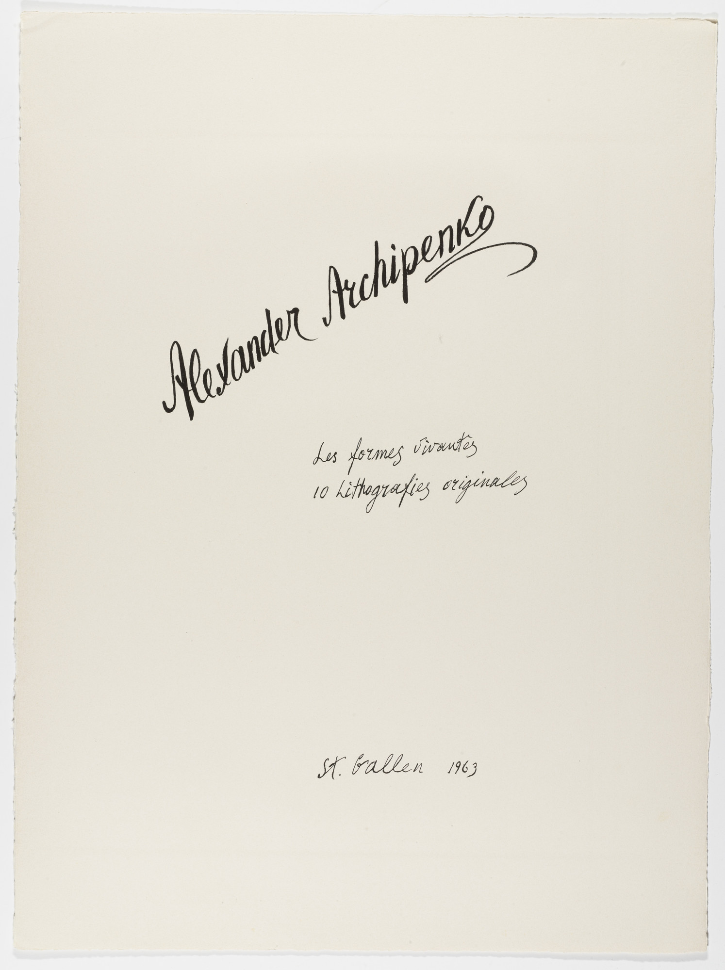 Alexander Archipenko. Living Forms (Les formes vivantes)