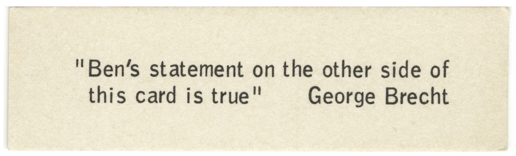 Statement on the Other Side of This Card from Flux Year Box 2