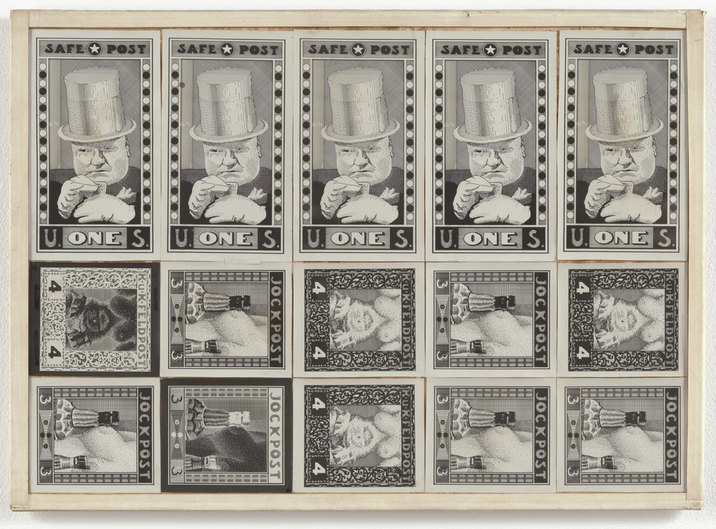 Mechanical for artist's self-published Safepost / K.u.K. Feldpost / Jockpost postage stamps