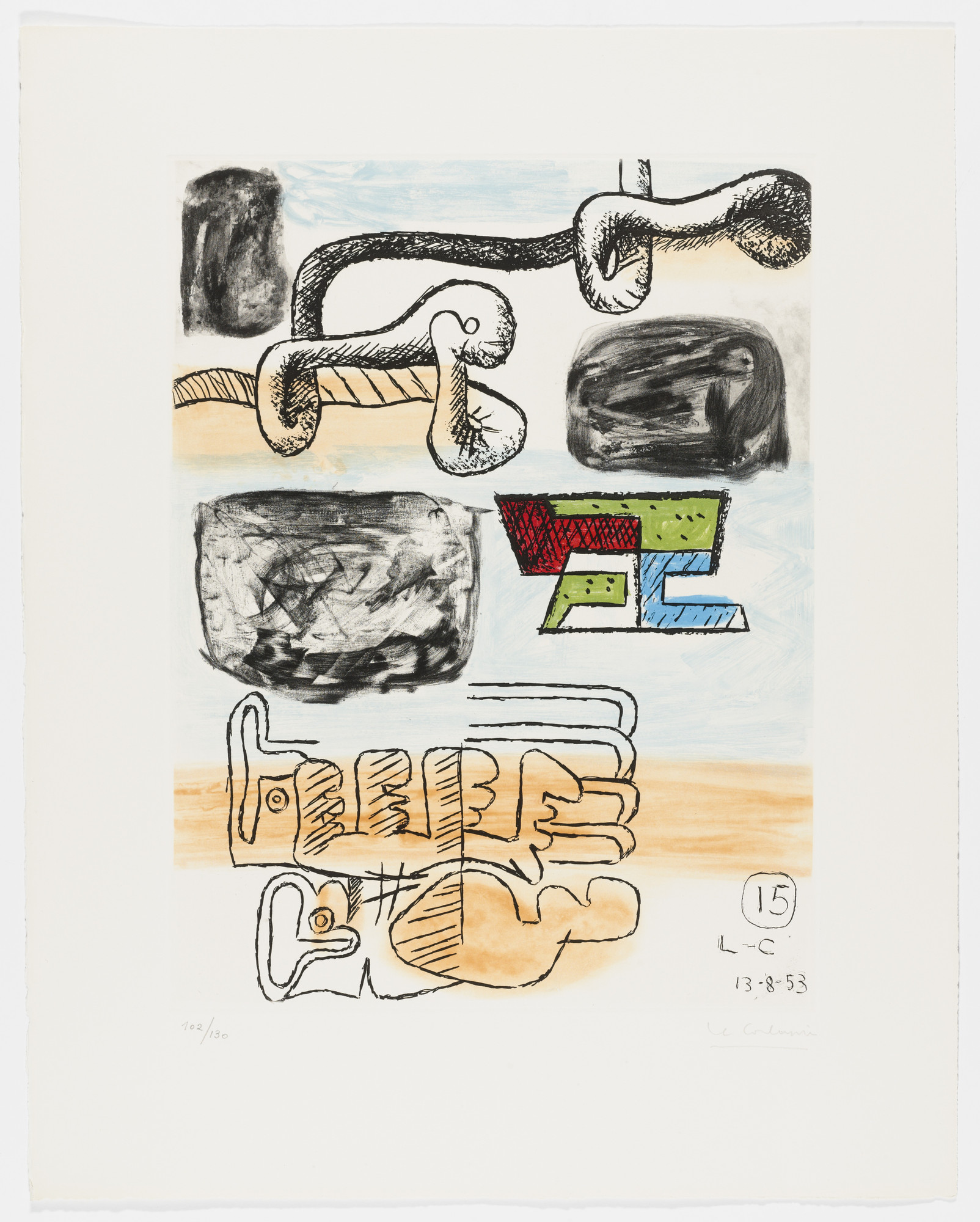 Le Corbusier (Charles-Édouard Jeanneret). Untitled from Unité