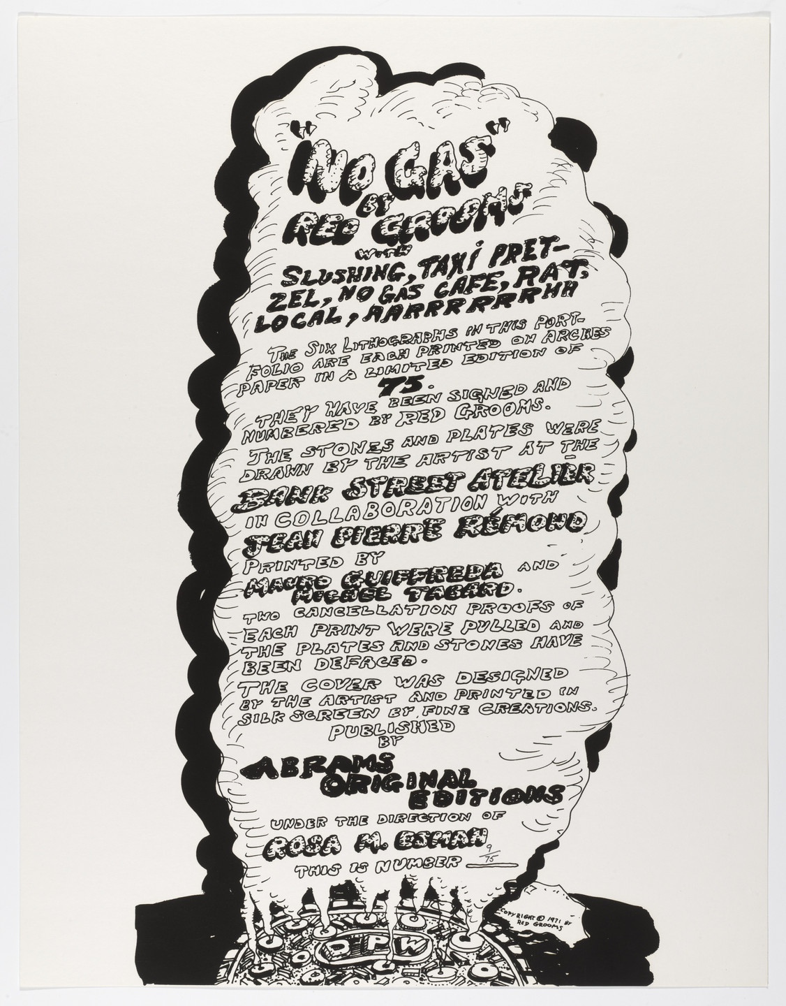 Red Grooms. No Gas. 1971