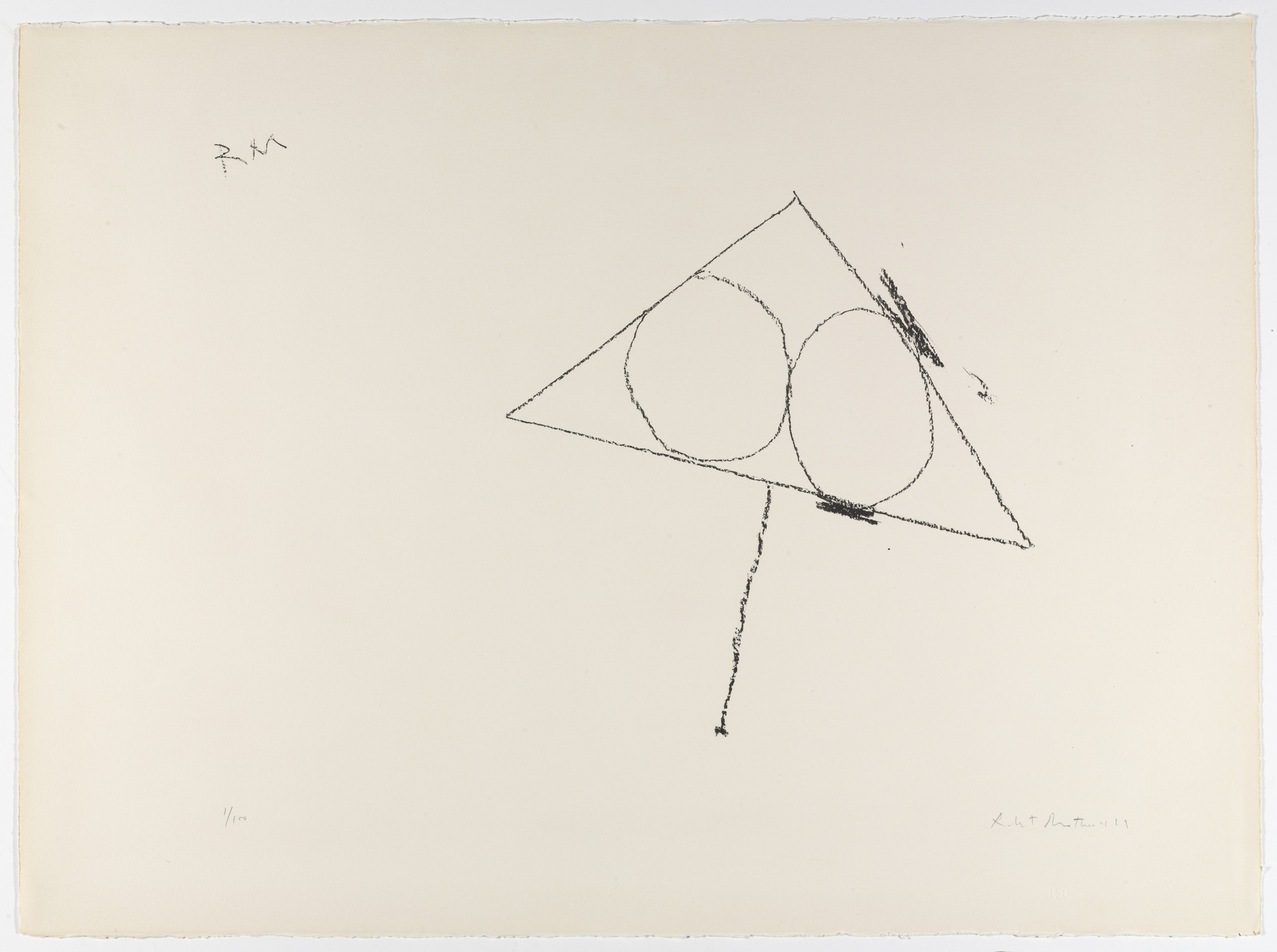 Robert Motherwell. Untitled from The Madrid Suite
