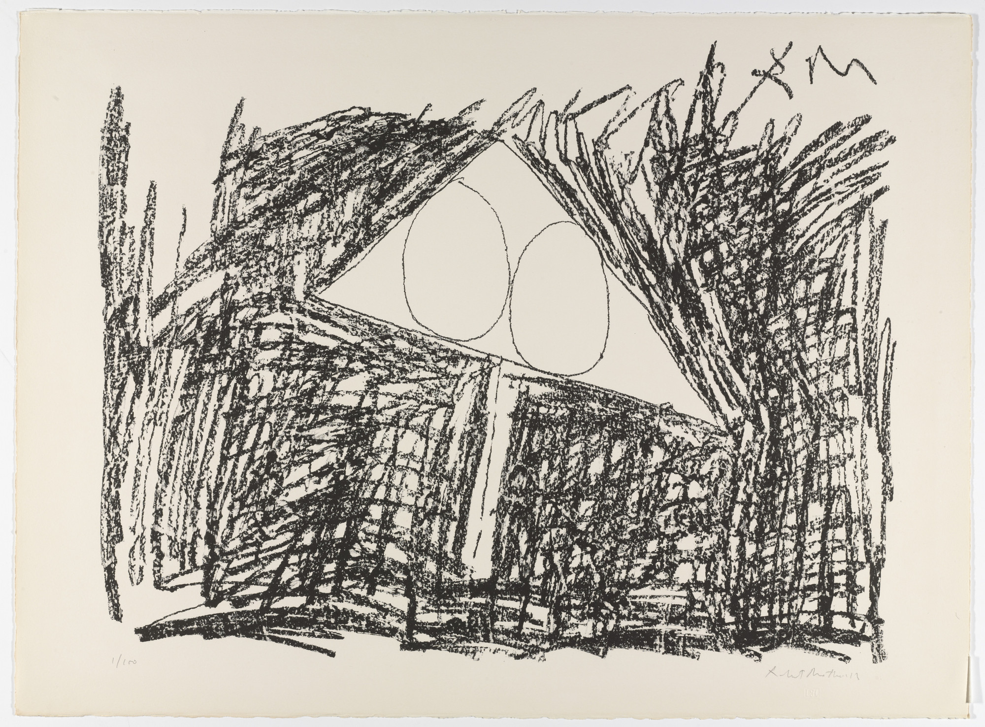 Robert Motherwell. Untitled from The Madrid Suite