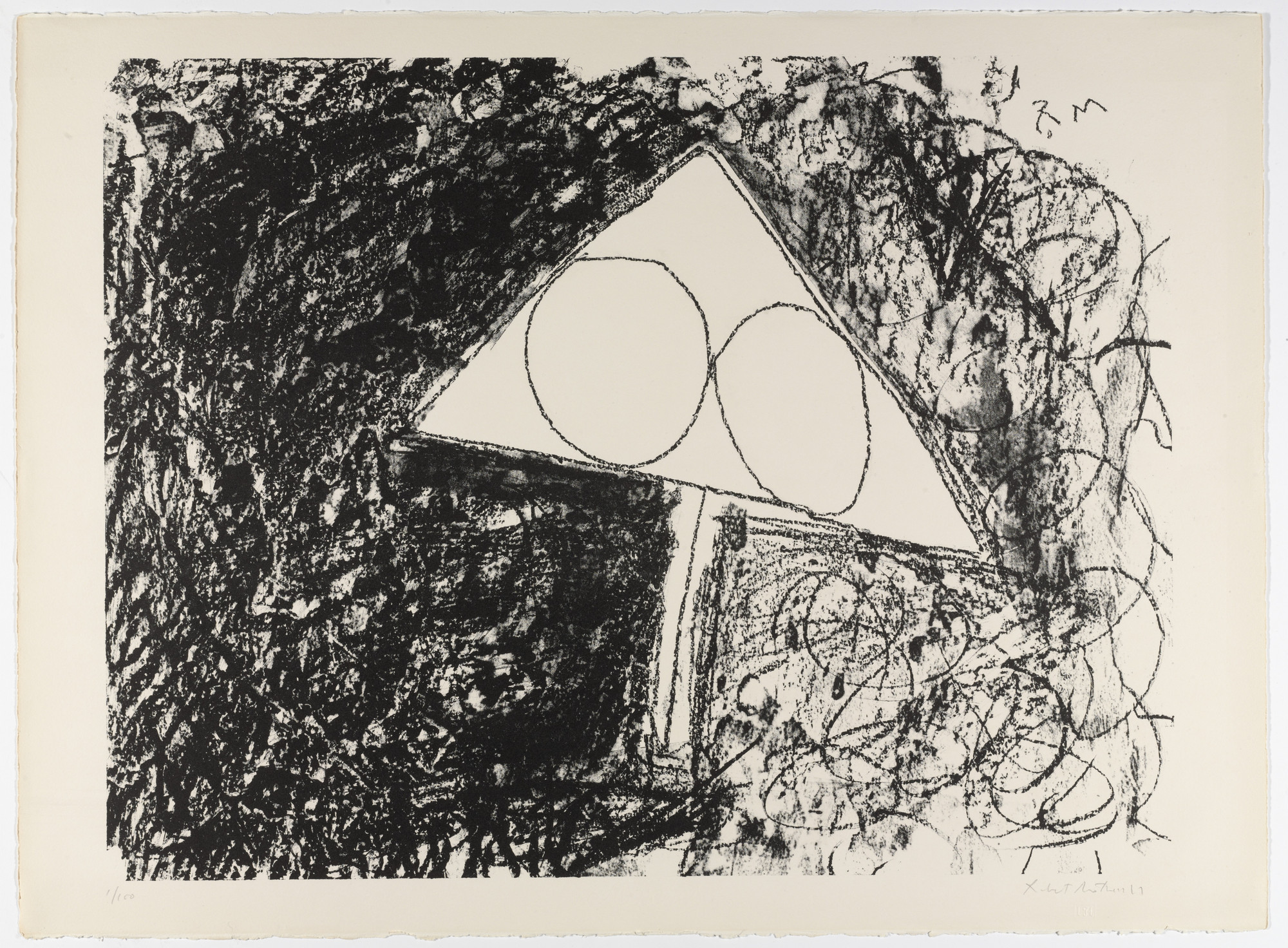 Robert Motherwell. Untitled from The Madrid Suite