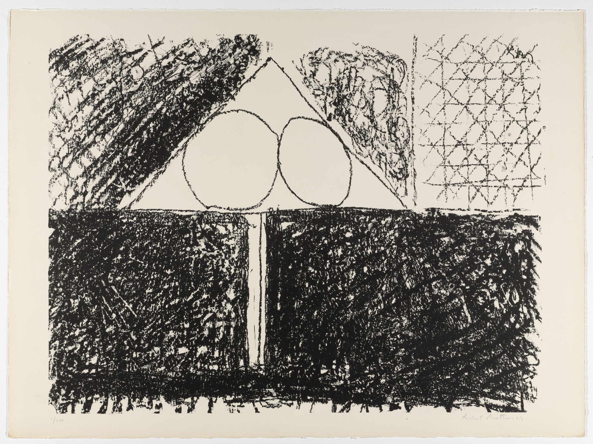 Robert Motherwell. Untitled from The Madrid Suite