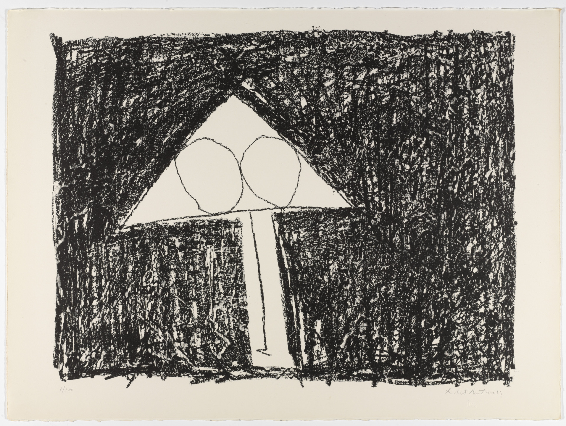 Robert Motherwell. Untitled from The Madrid Suite. 1965–66