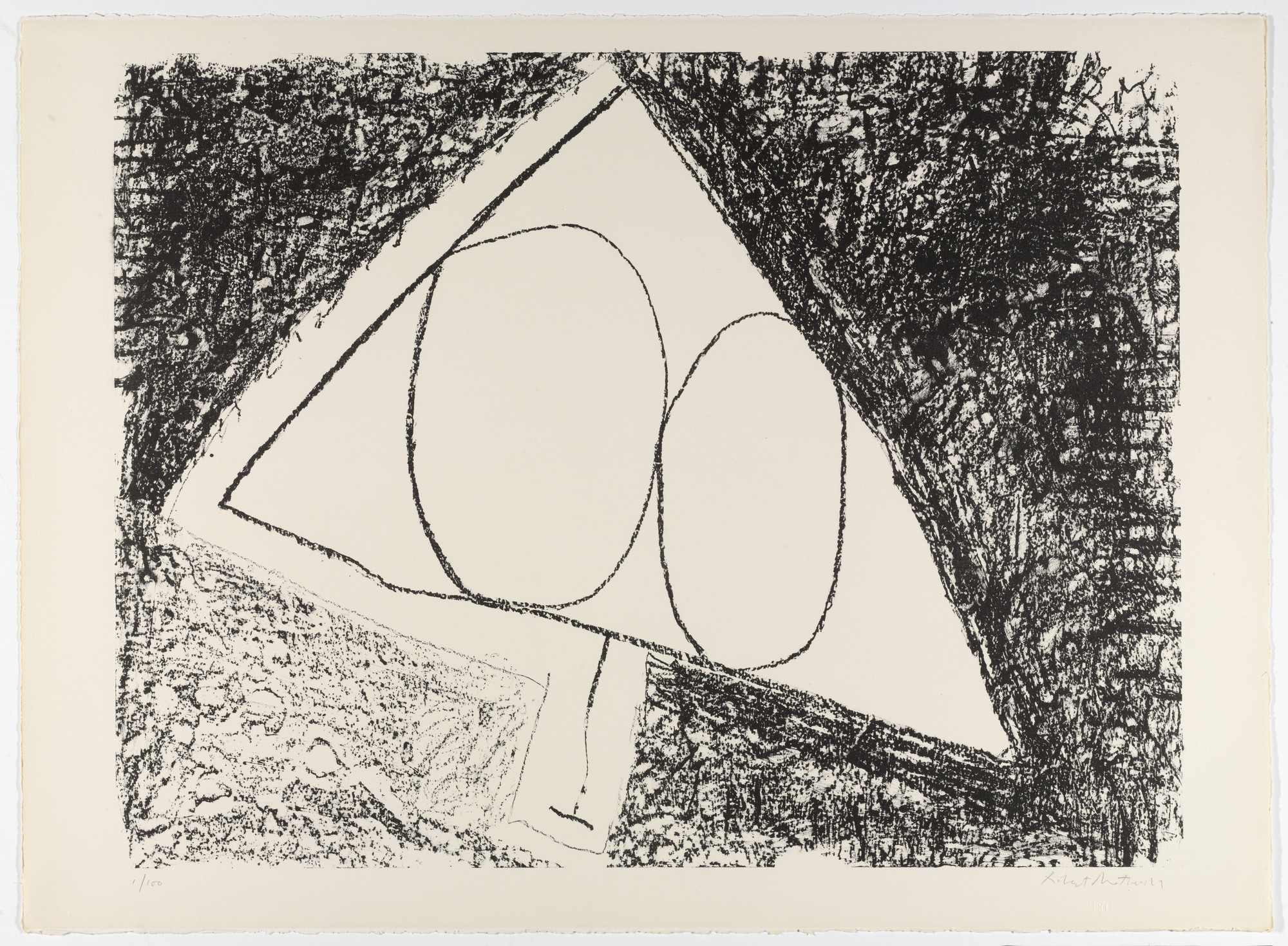 Robert Motherwell. Untitled from The Madrid Suite