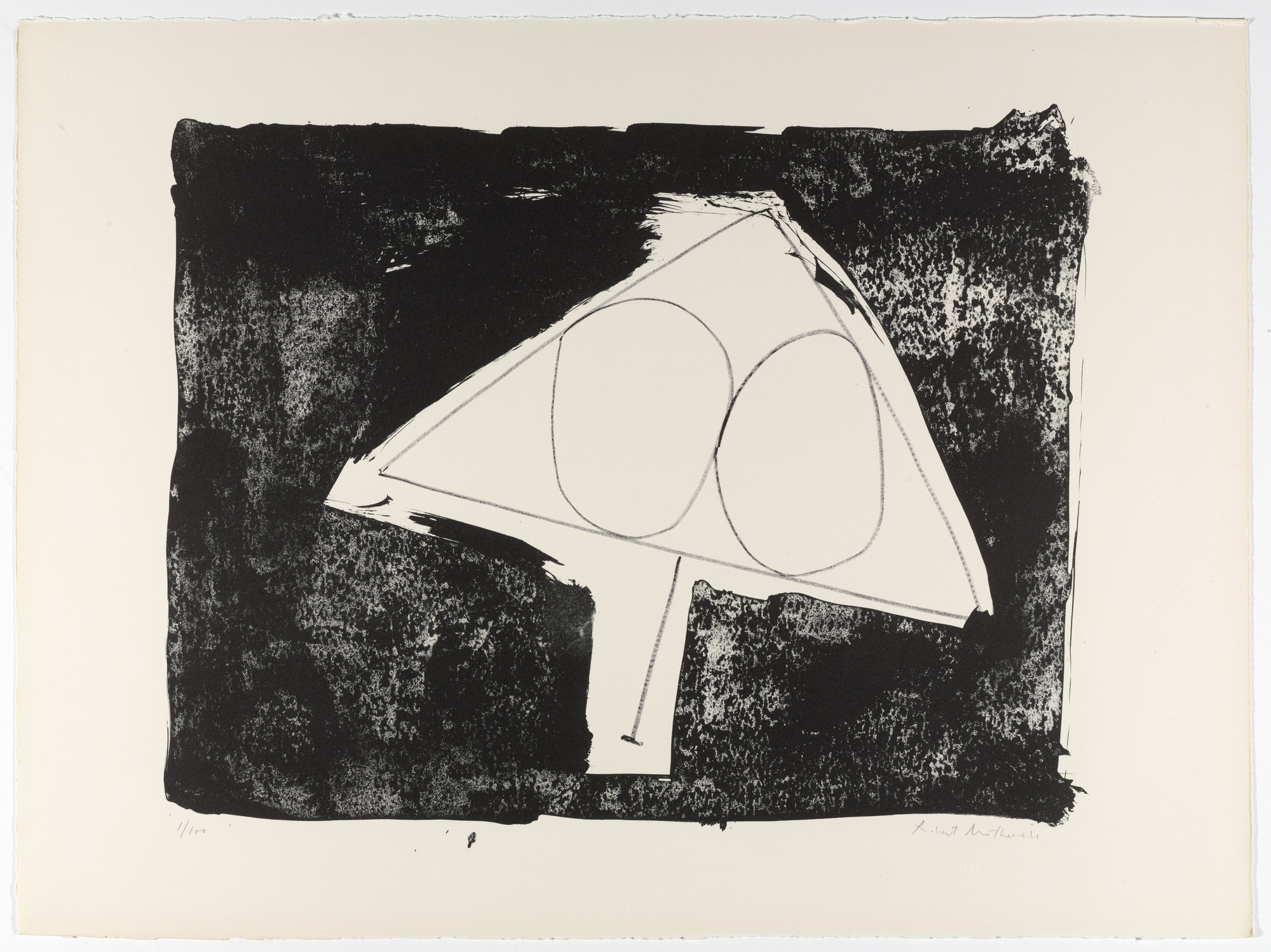 Robert Motherwell. Untitled from The Madrid Suite