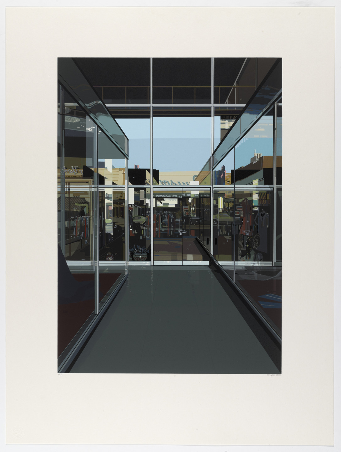 Richard Estes. Untitled from the portfolio Urban Landscapes No. 2. (1979)
