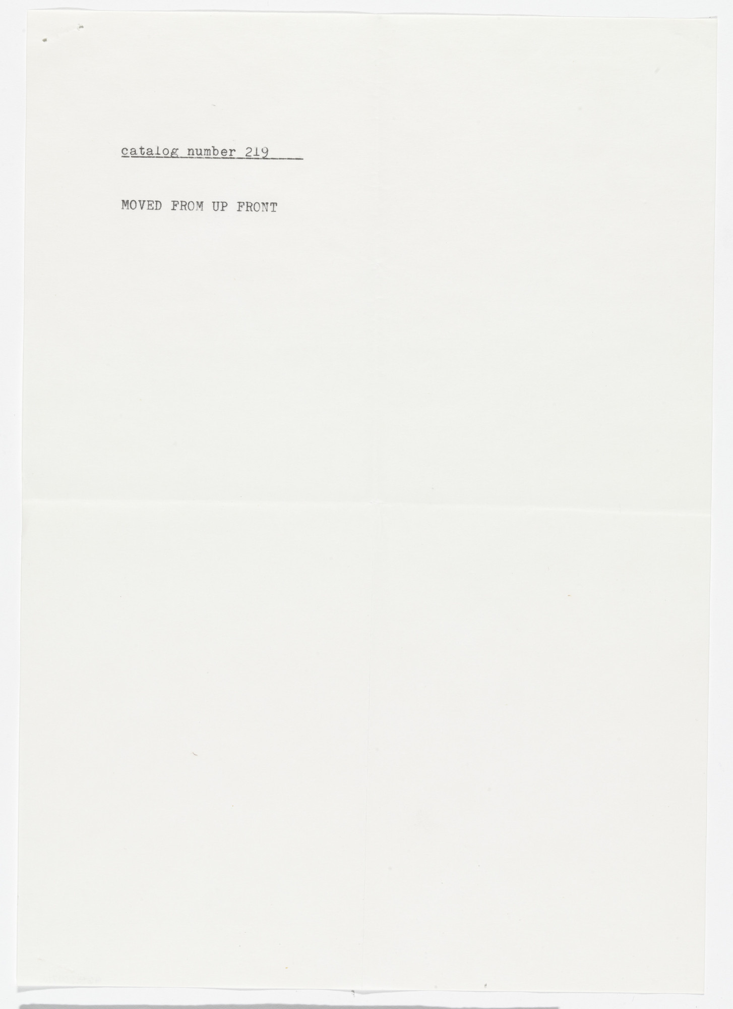 Lawrence Weiner. MOVED FROM UP FRONT