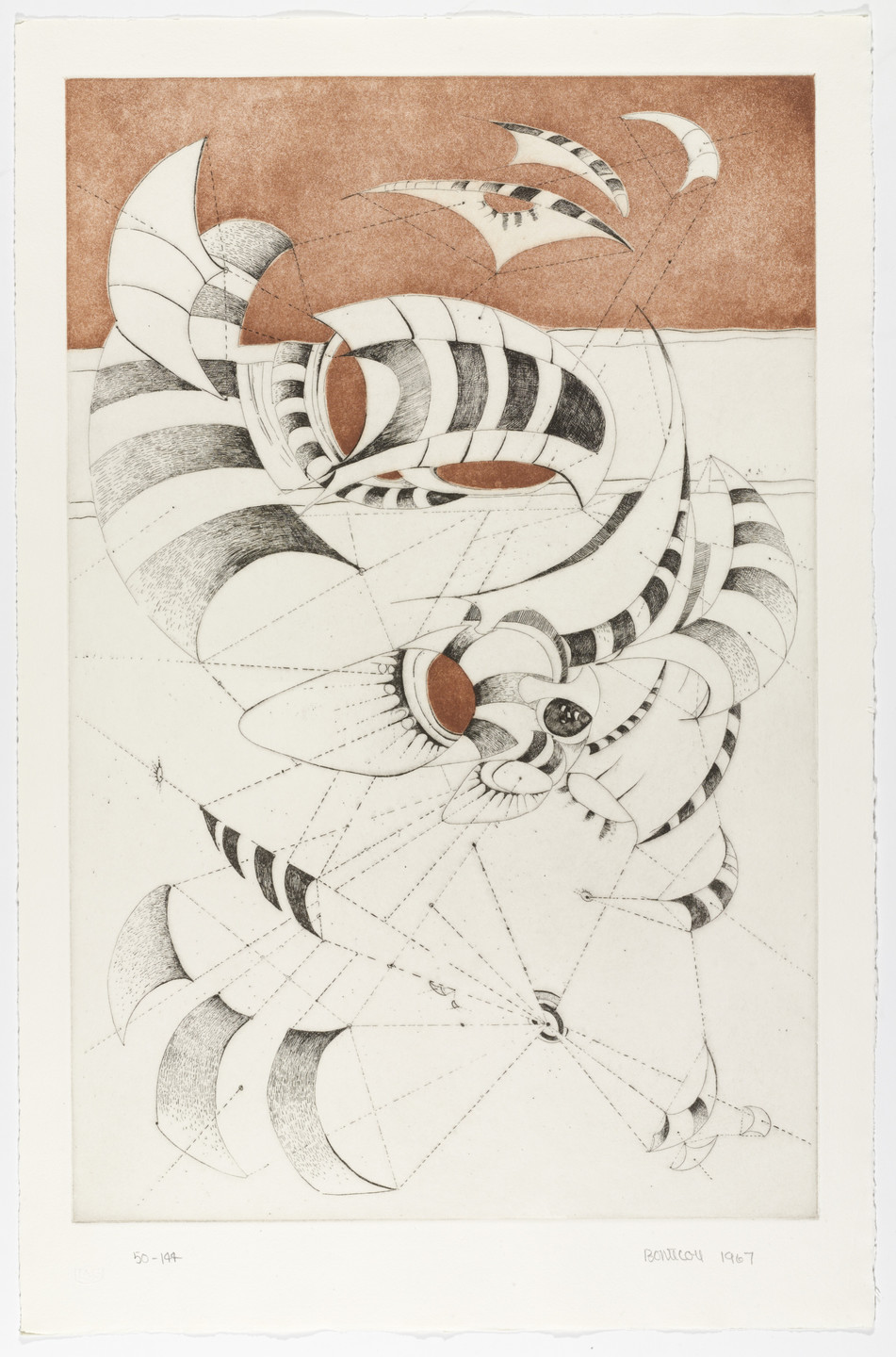 Lee Bontecou. Untitled from National Collection of Fine Arts Portfolio. 1967, published 1968