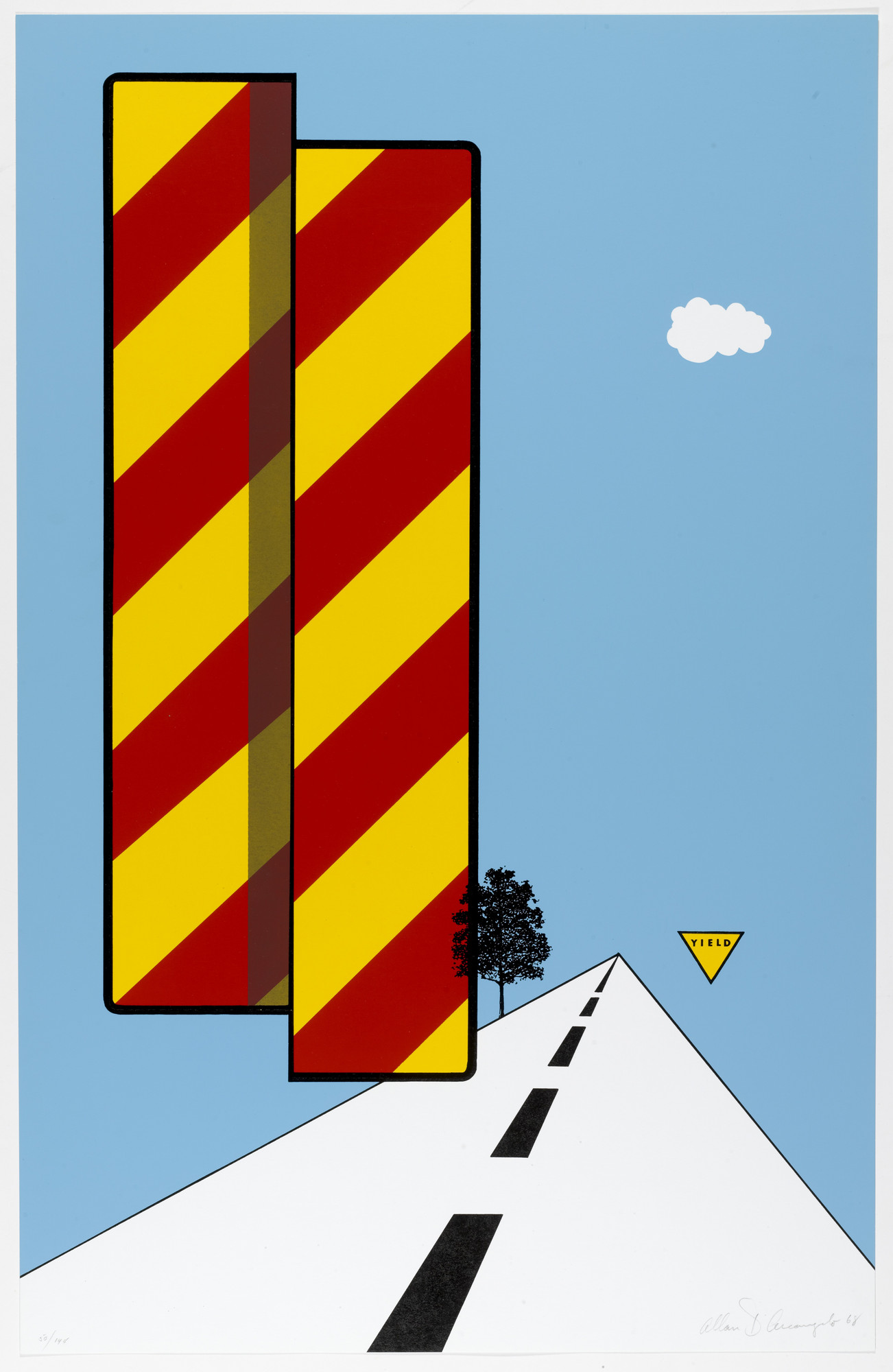 Allan D'Arcangelo. Untitled from National Collection of Fine Arts Portfolio
