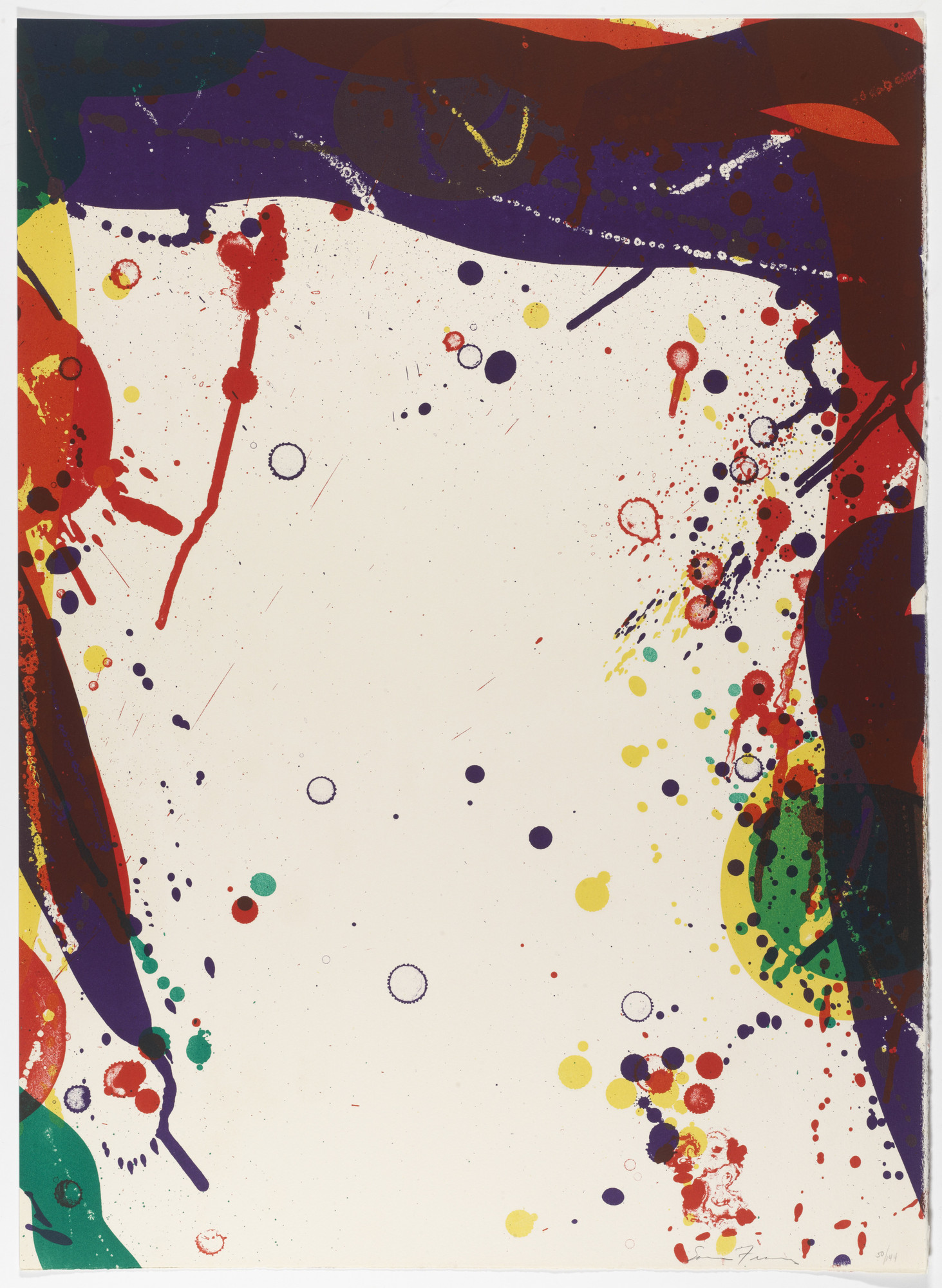 Sam Francis. Untitled from National Collection of Fine Arts Portfolio