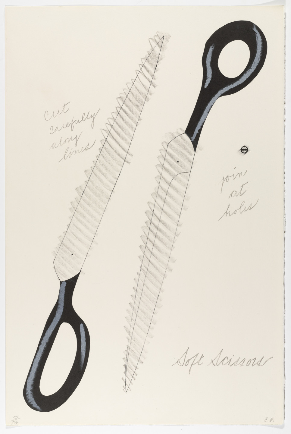 Claes Oldenburg. Scissors to Cut Out from National Collection of Fine Arts Portfolio. 1967, published 1968