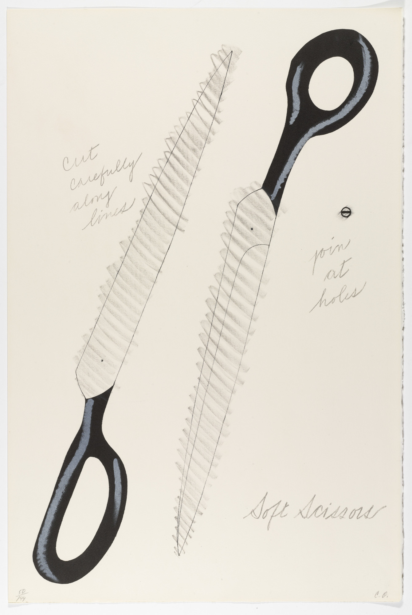 Claes Oldenburg. Scissors to Cut Out from National Collection of Fine Arts Portfolio