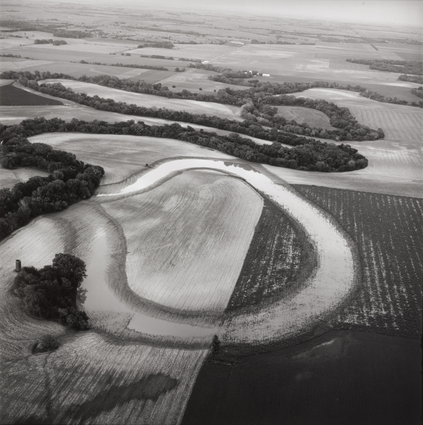 Terry Evans. Solomon River Oxbow. August 2, 1990