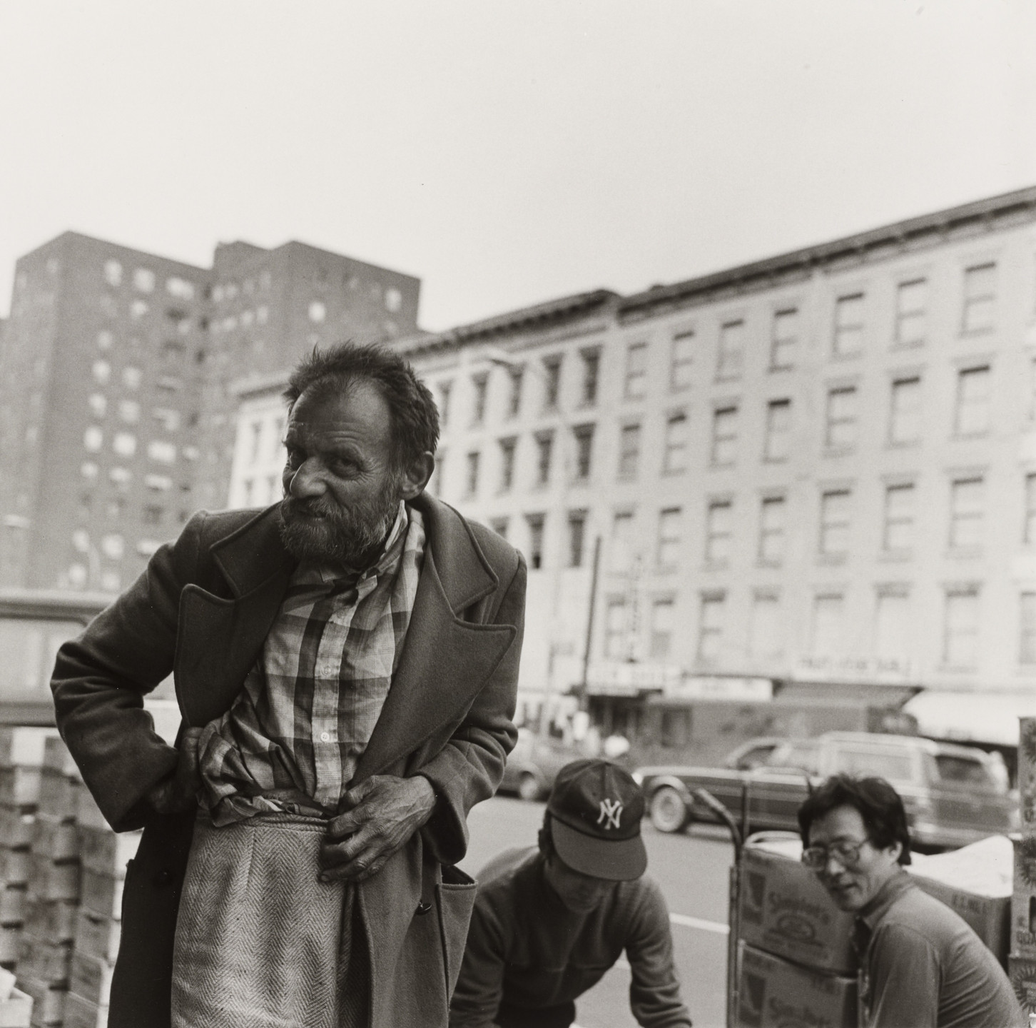 Roy Colmer. Man Near Stuyvesant Town, New York City. 1985