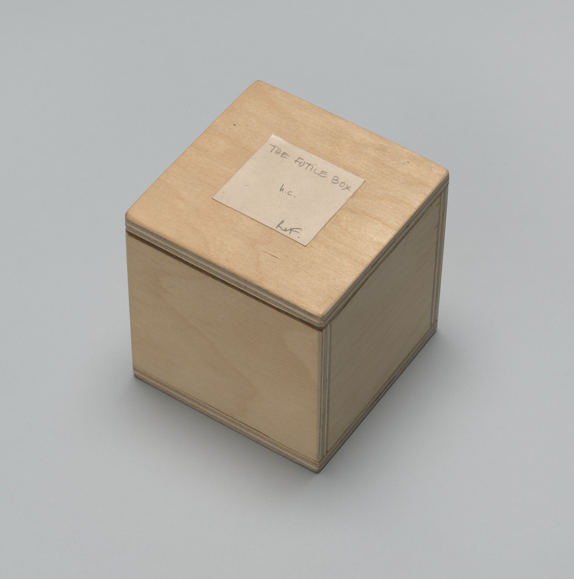 Robert Filliou. The Futile Box