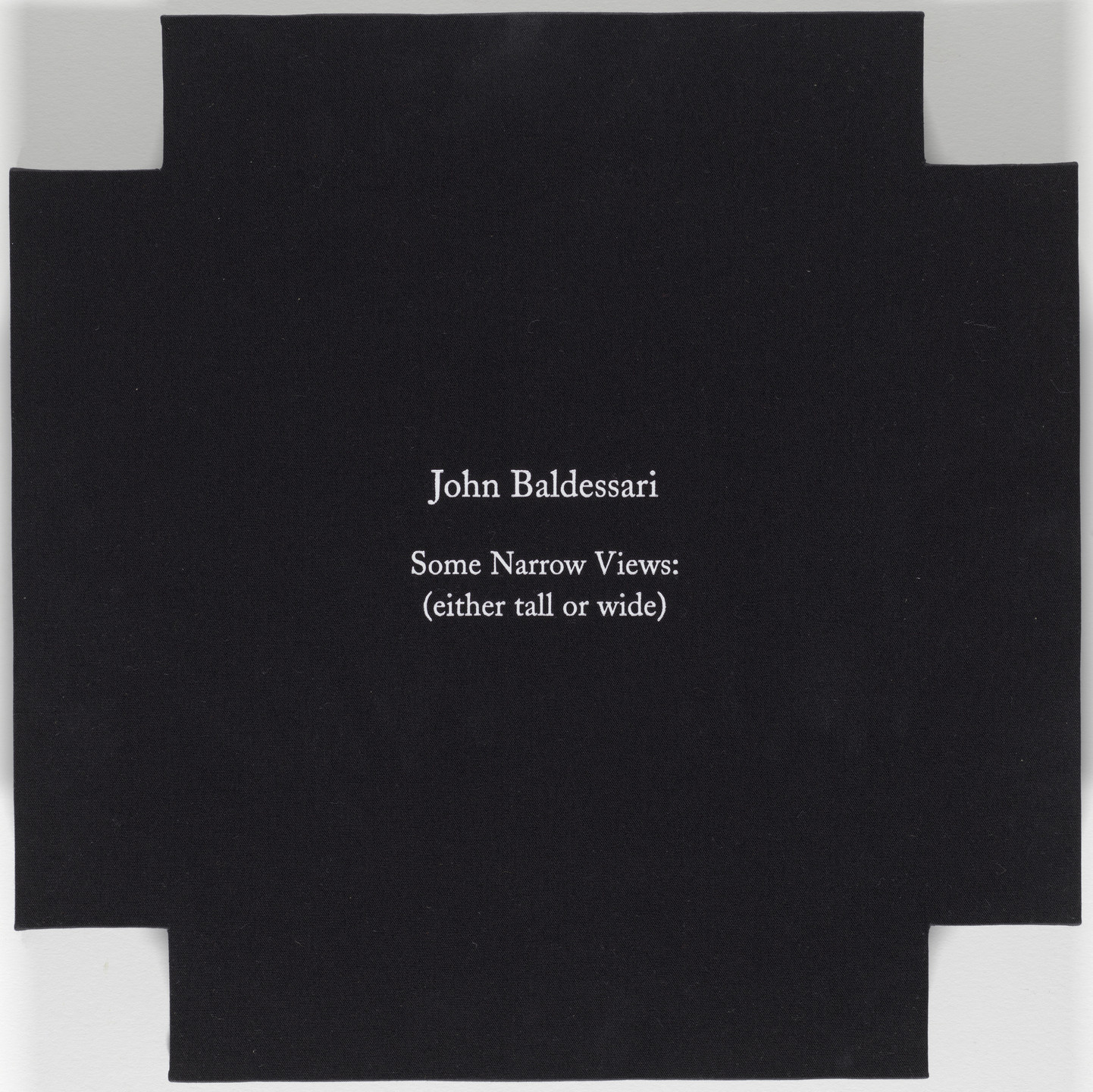 John Baldessari. Some Narrow Views: (Either Tall or Wide). 2004