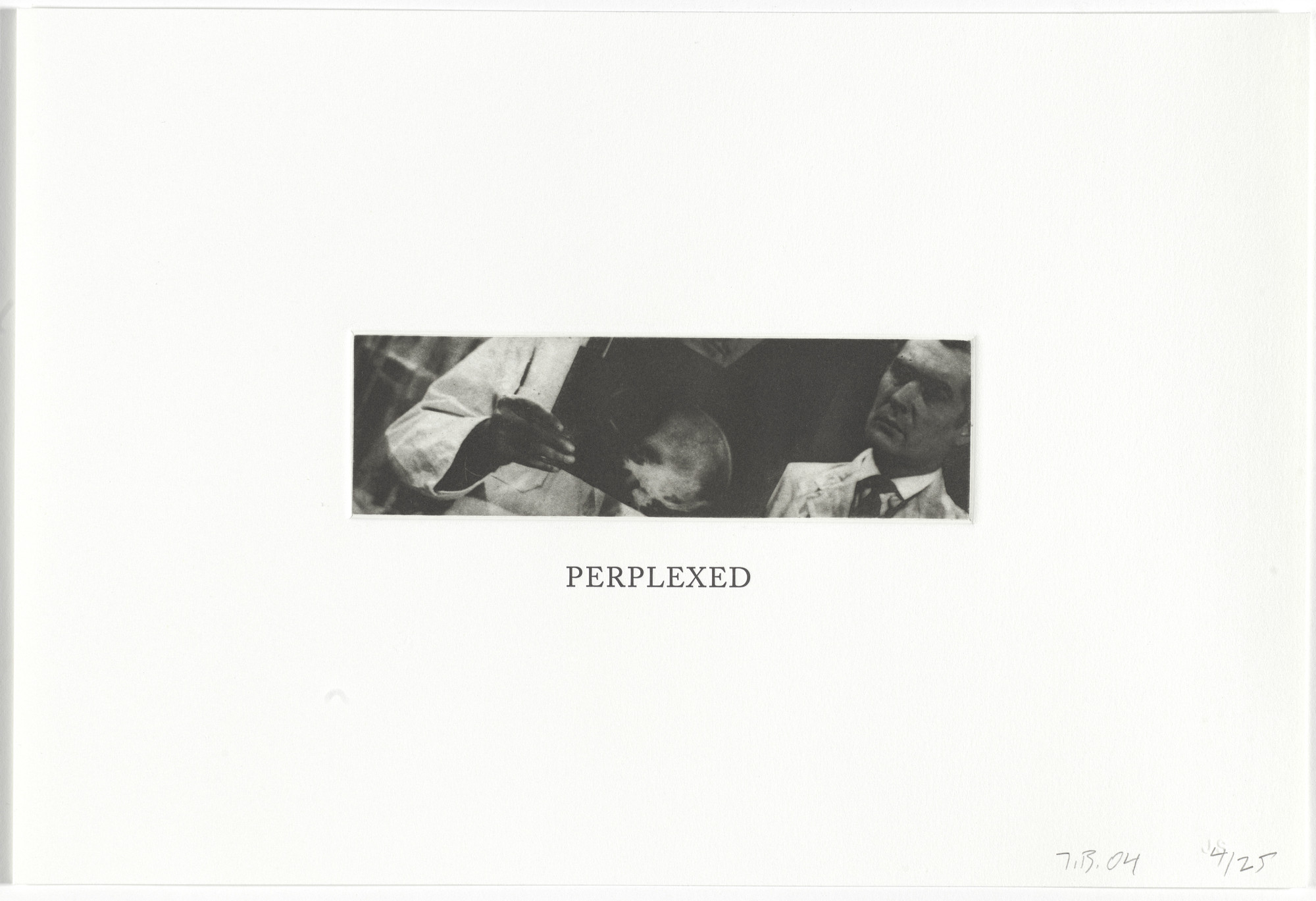 John Baldessari. Perplexed from Some Narrow Views: (Either Tall or Wide). 2004