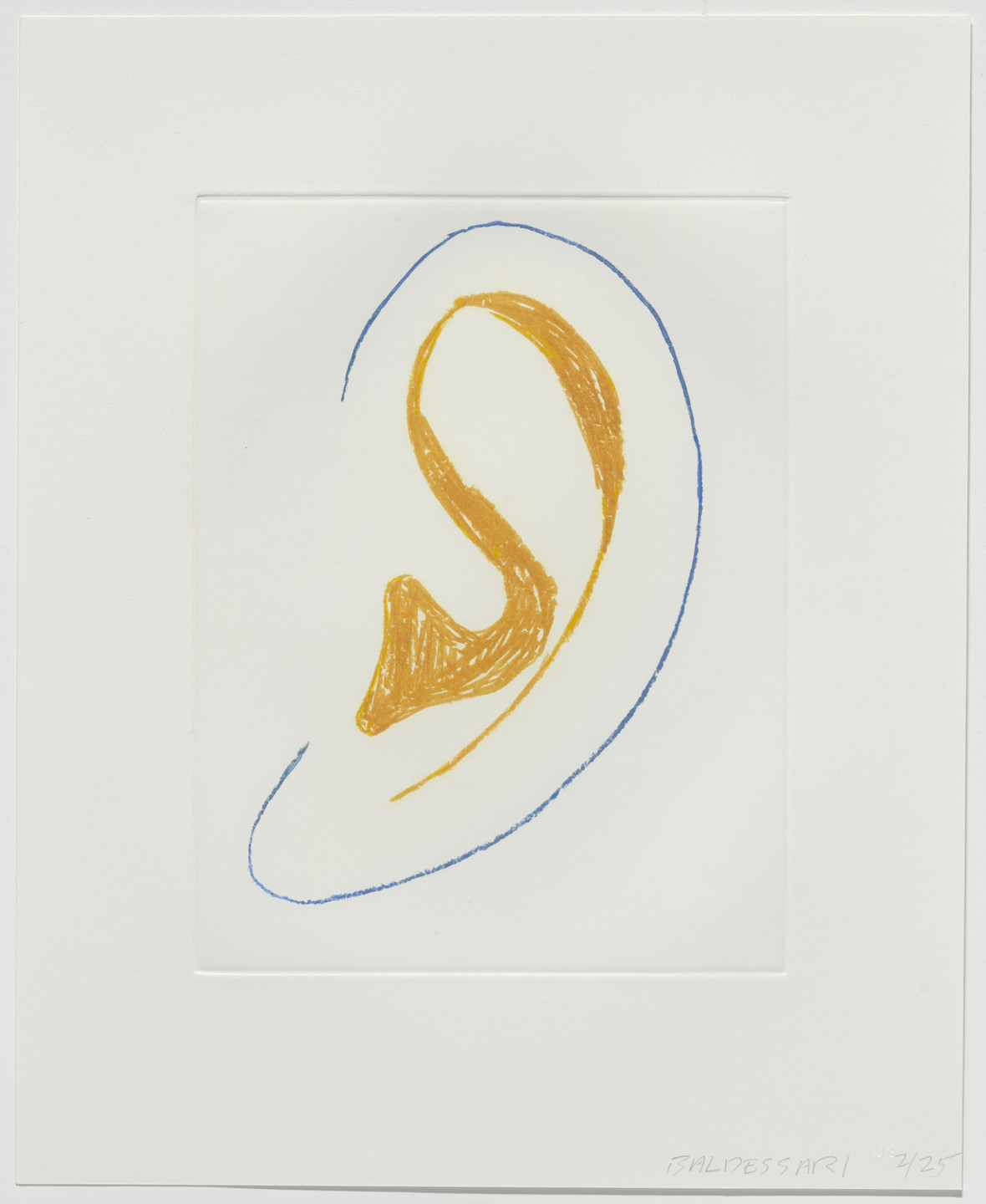John Baldessari. Untitled from Six Ear Drawings (Complementary Colors). 2007